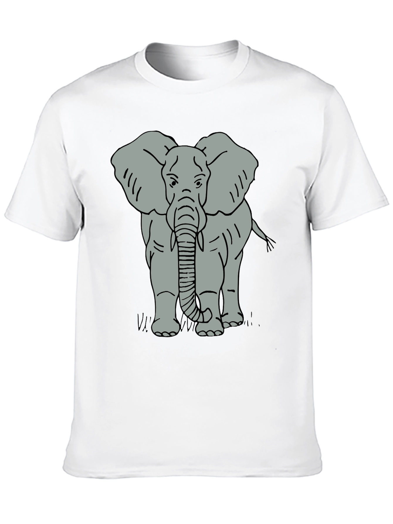 Elephant Graphic Tee - Mens Black T-Shirt