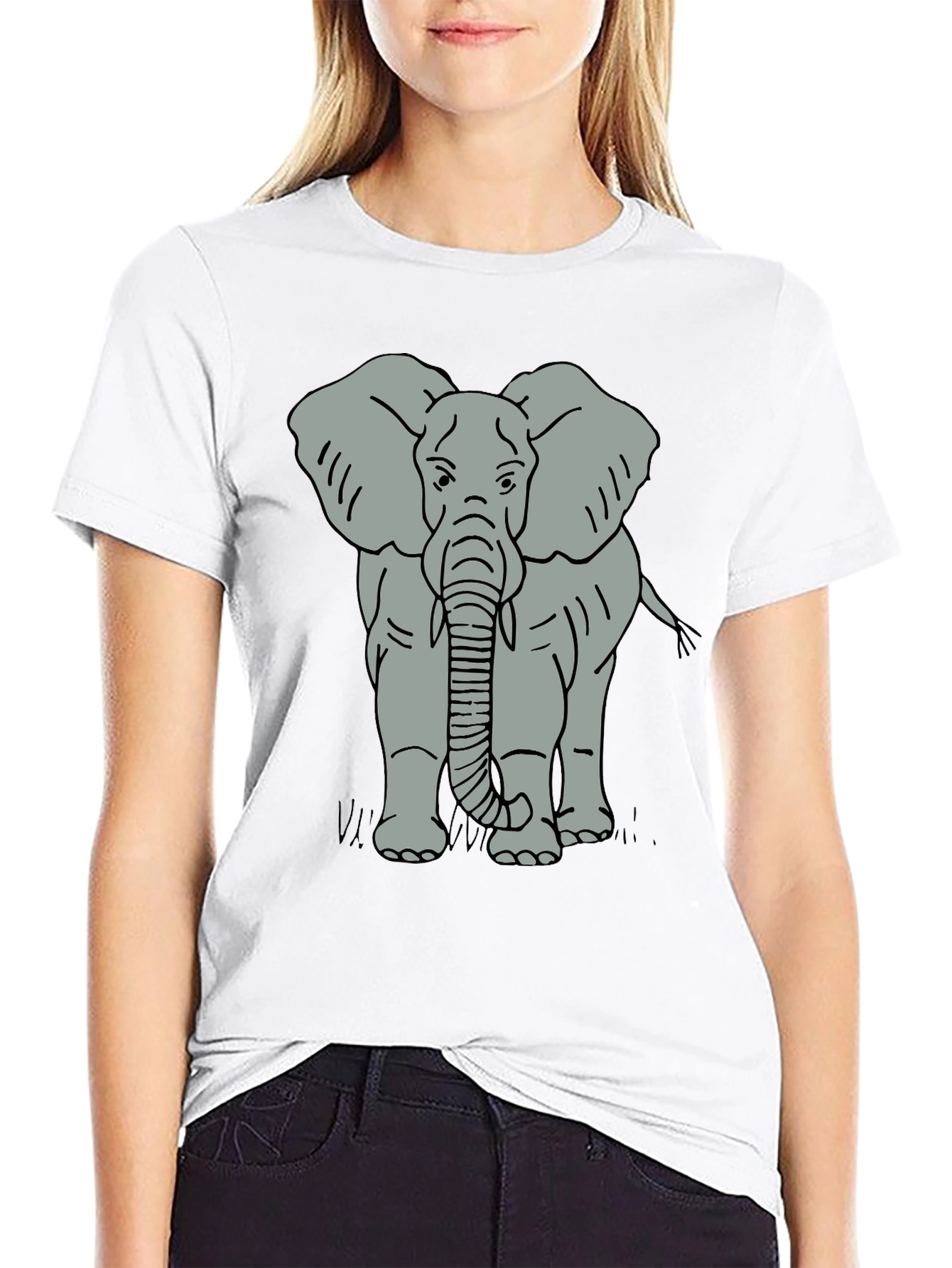 Elephant Graphic Tee - Mens Black T-Shirt