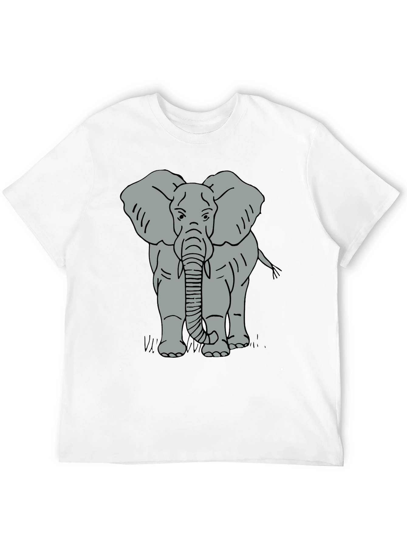 Elephant Graphic Tee - Mens Black T-Shirt