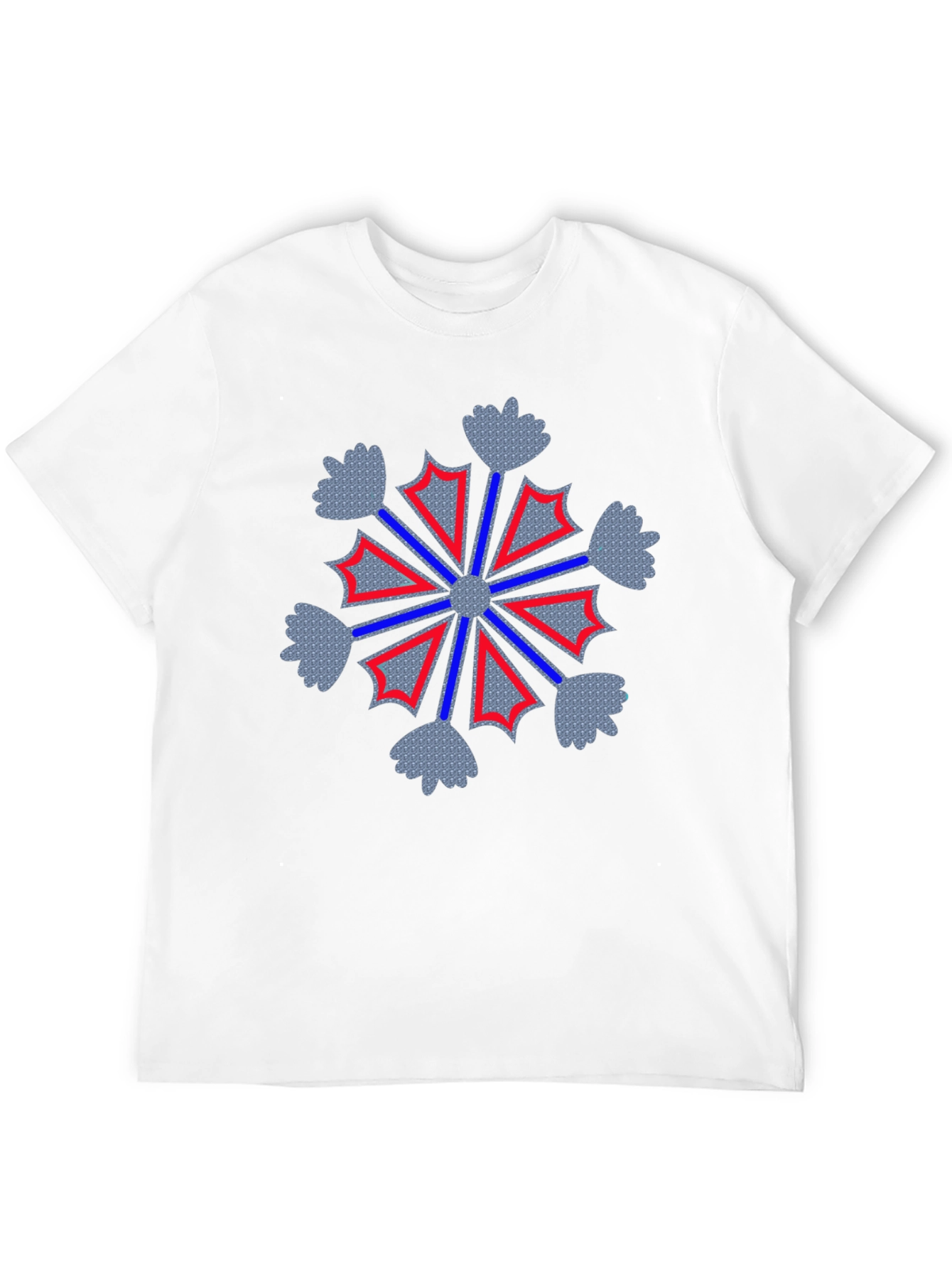 Geometric Snowflake Graphic Tee