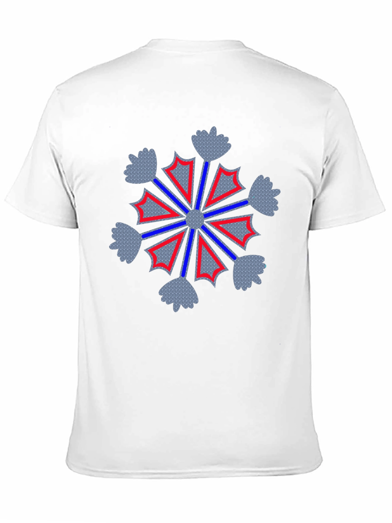 Geometric Snowflake Graphic Tee