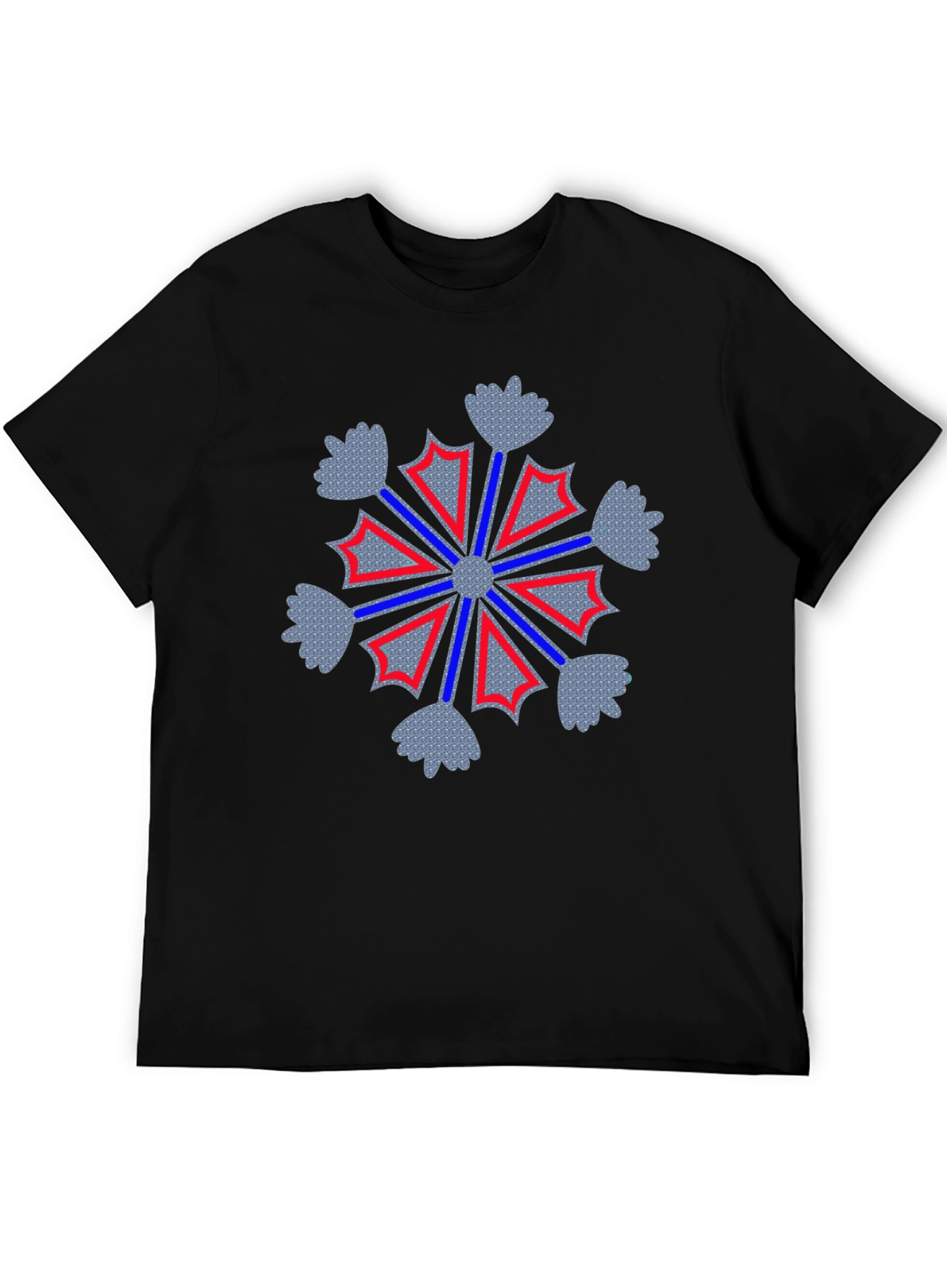 Geometric Snowflake Graphic Tee