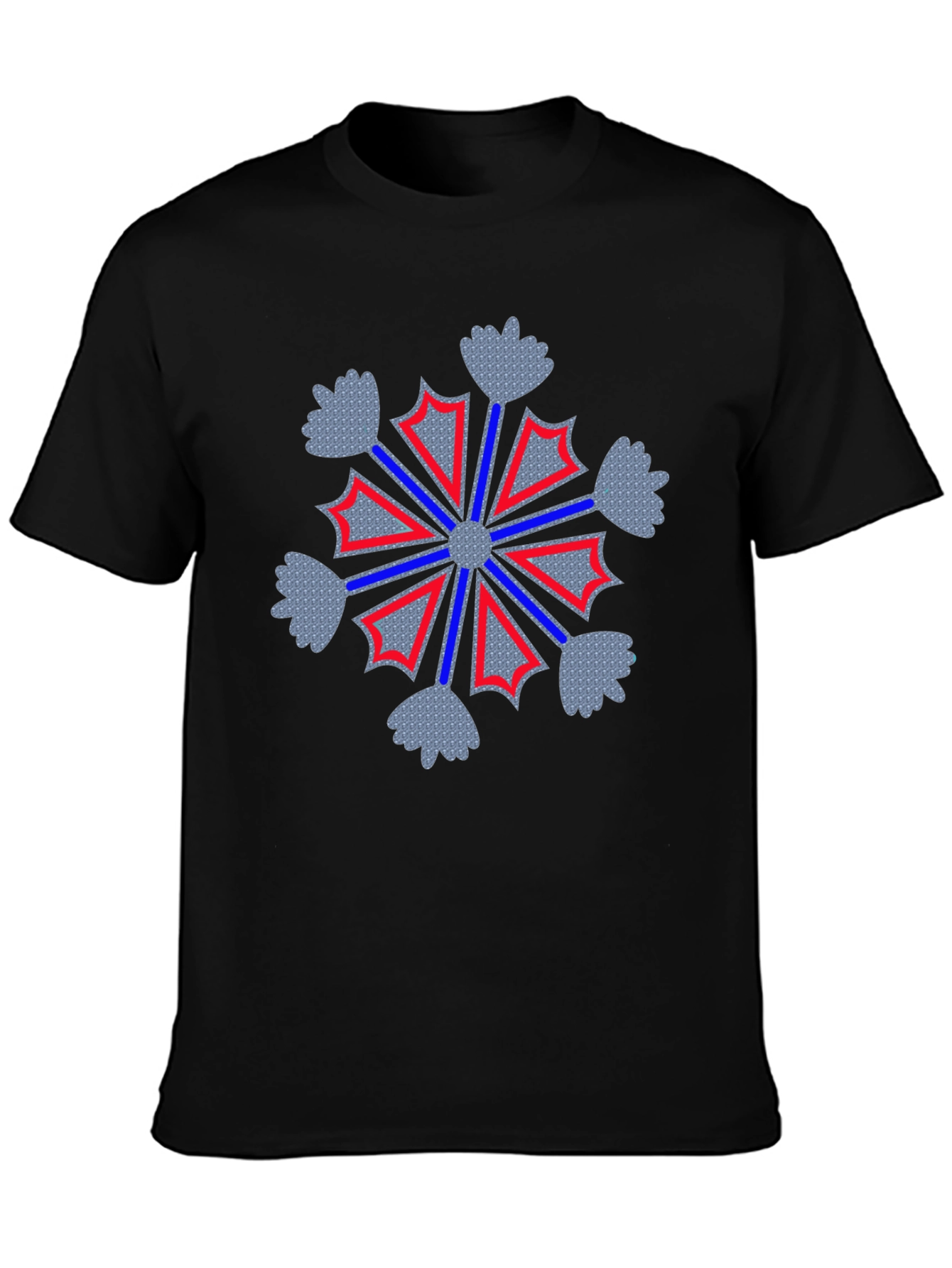 Geometric Snowflake Graphic Tee