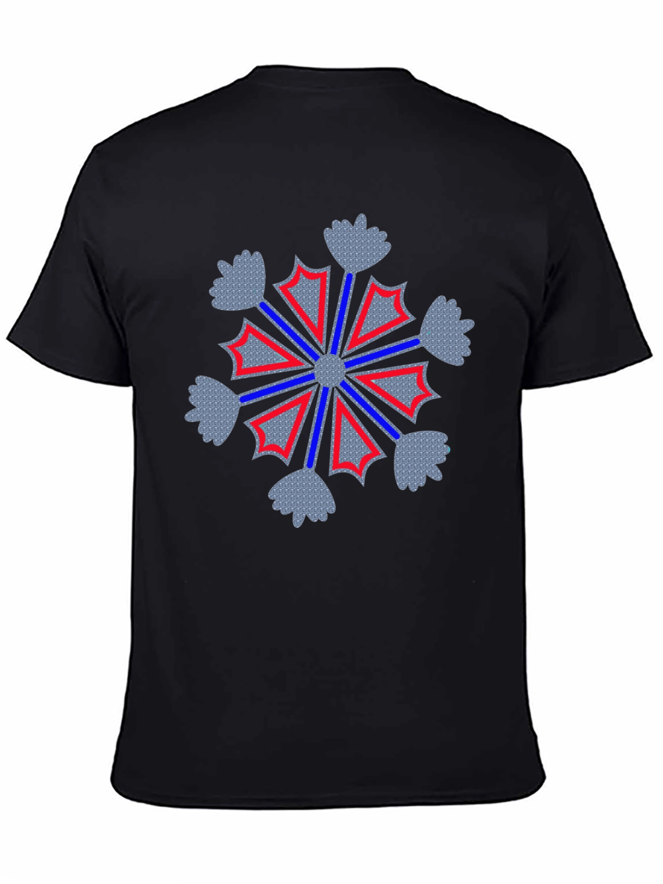 Geometric Snowflake Graphic Tee