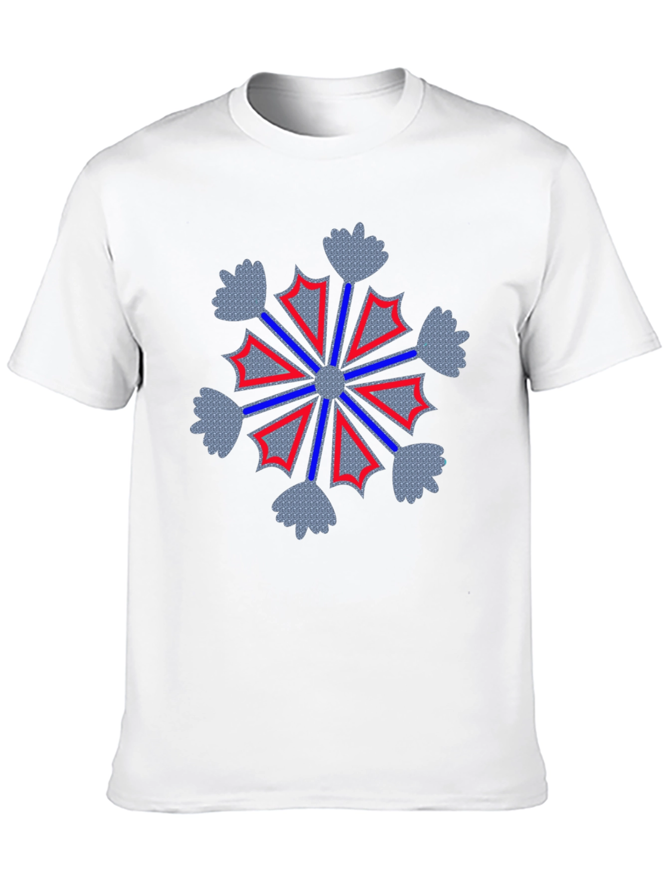 Geometric Snowflake Graphic Tee