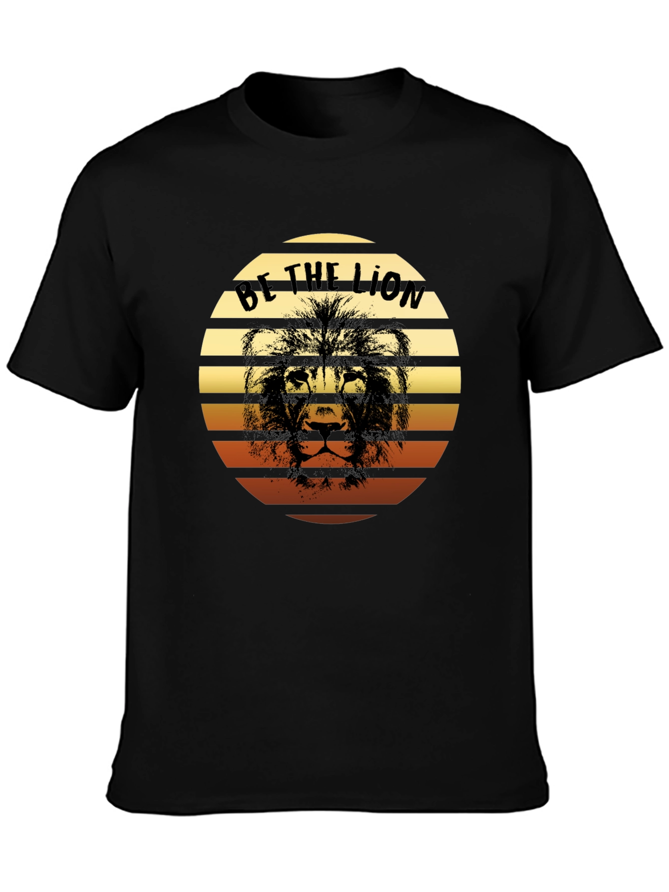 Be The Lion Graphic Tee - Retro Style