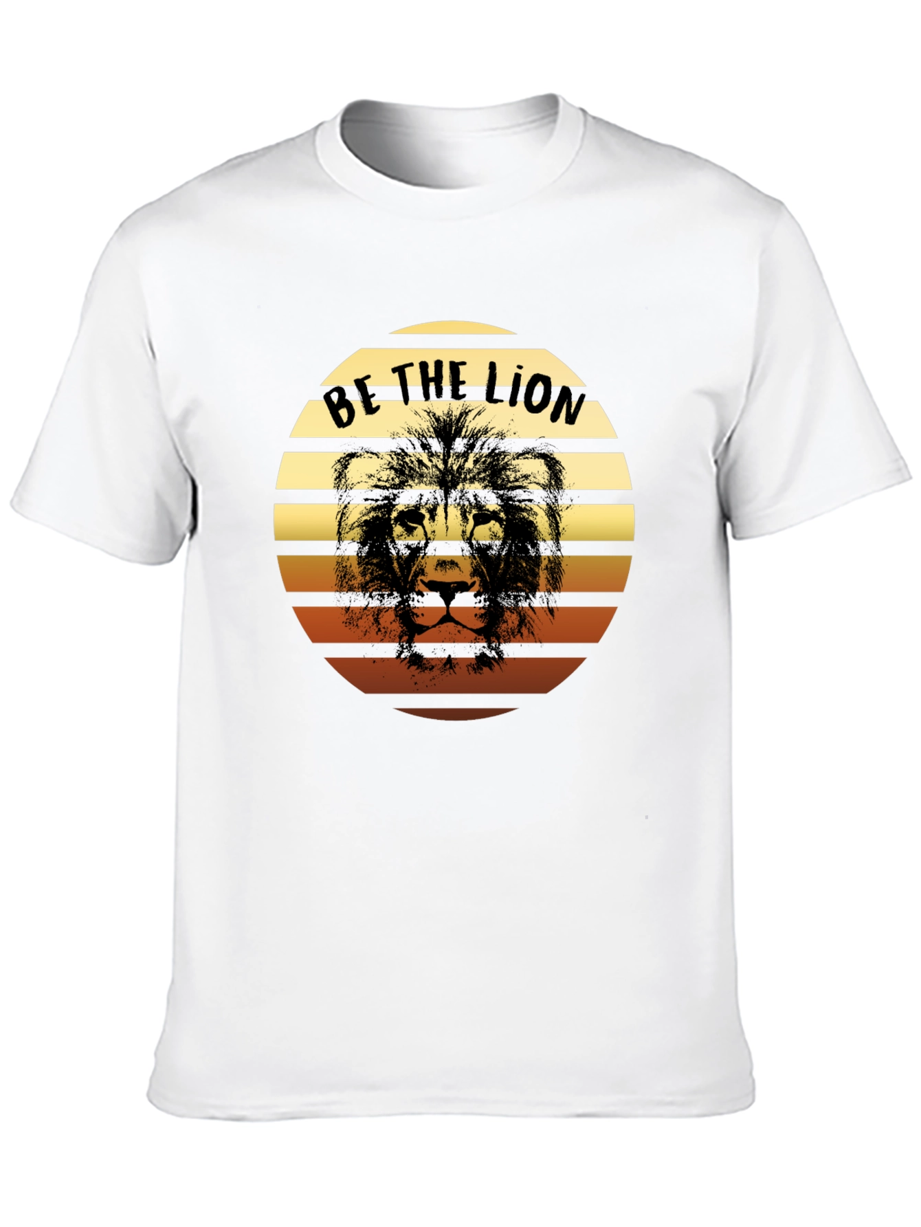 Be The Lion Graphic Tee - Retro Style