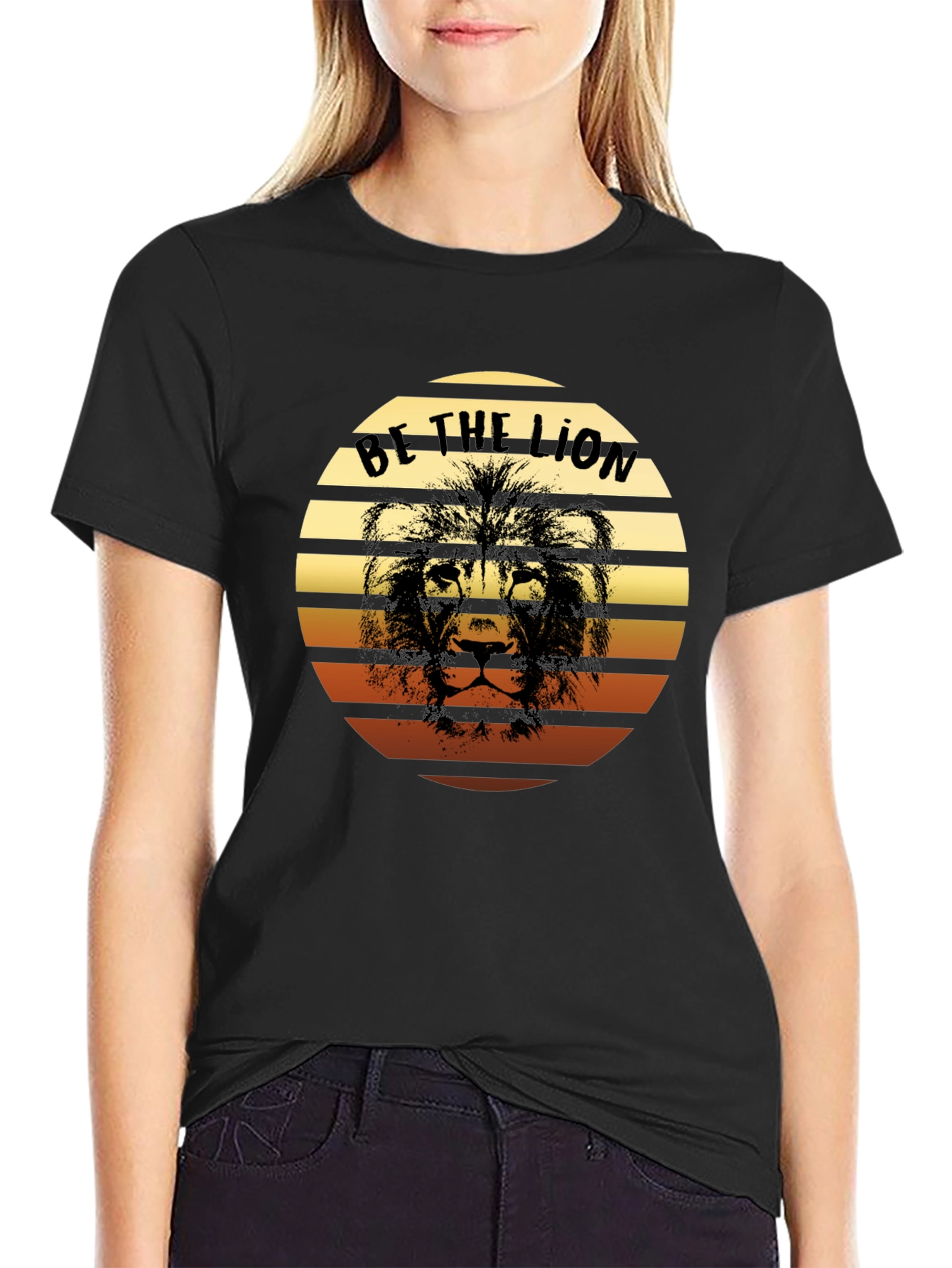 Be The Lion Graphic Tee - Retro Style
