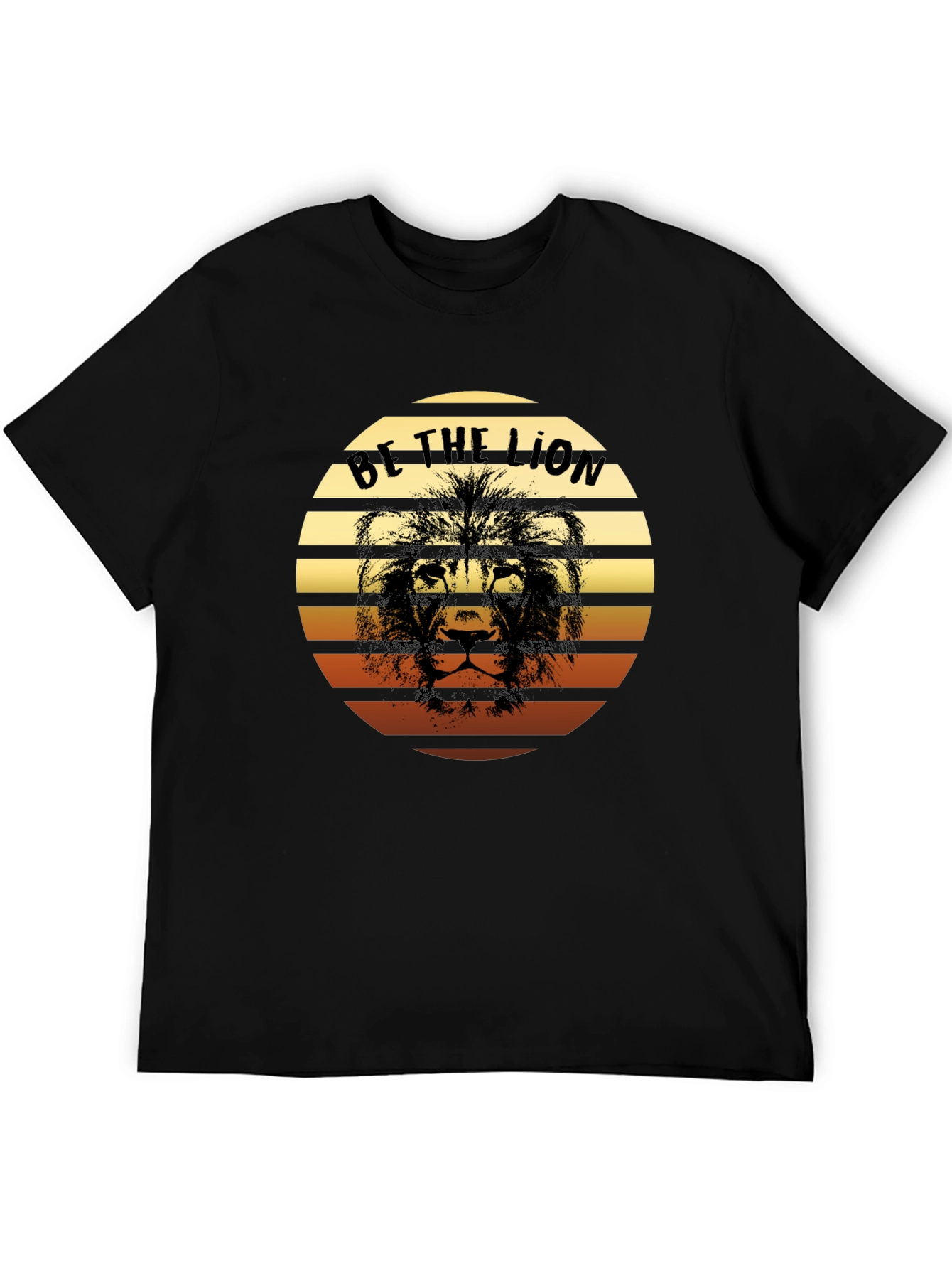 Be The Lion Graphic Tee - Retro Style