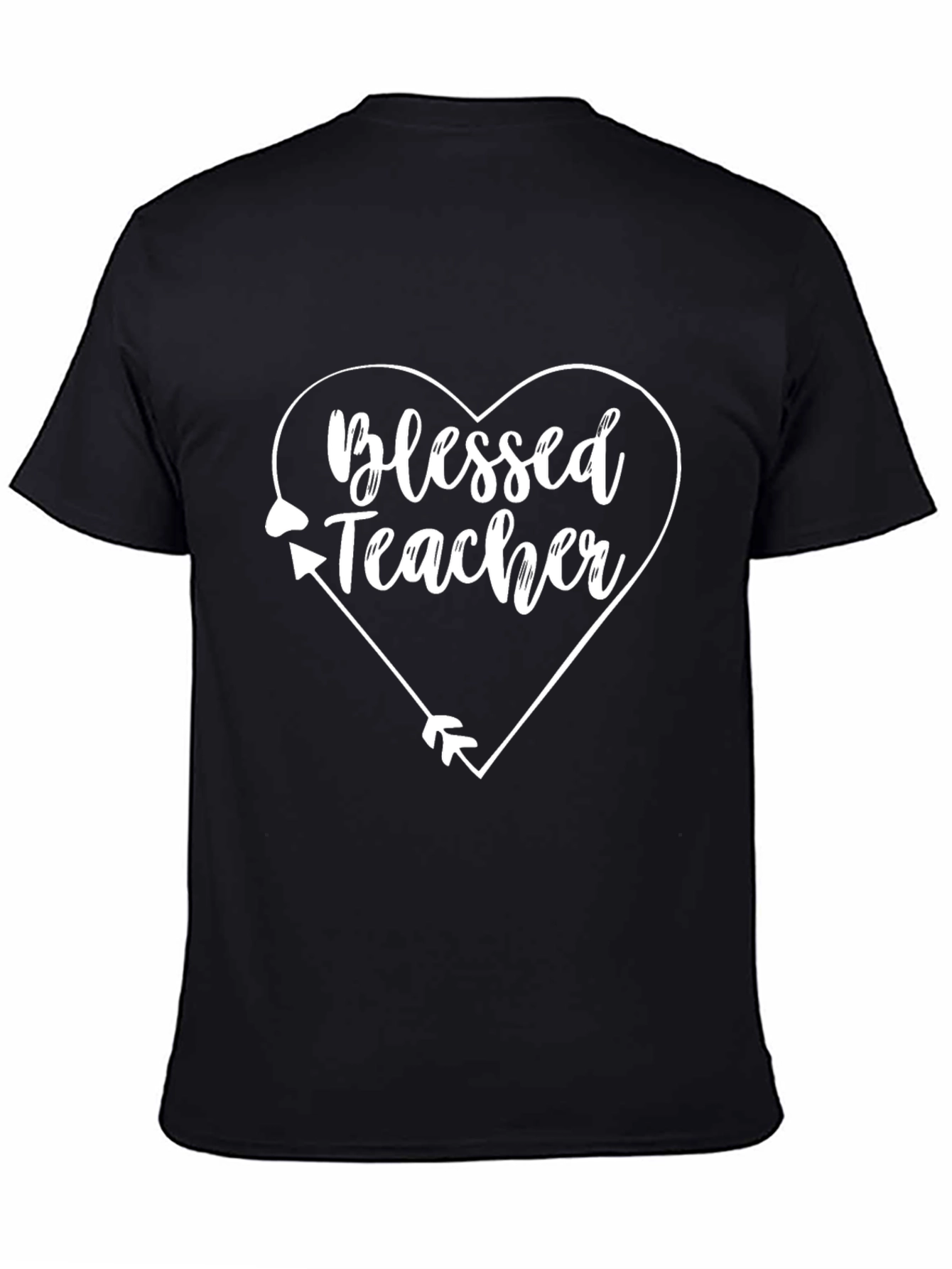 Blessed Teacher T-Shirt: Heart Arrow Design