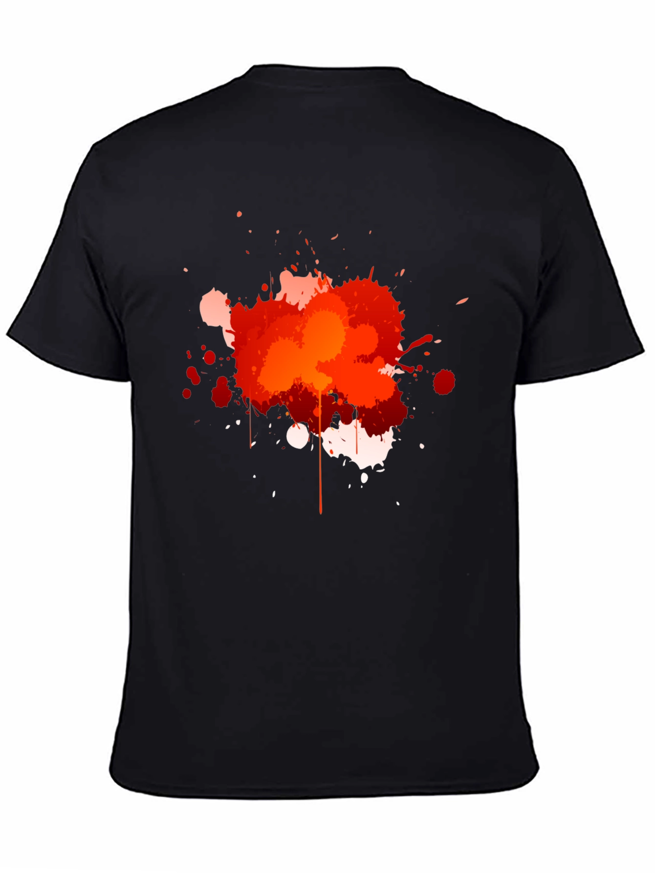 Abstract Paint Splatter Graphic T-Shirt