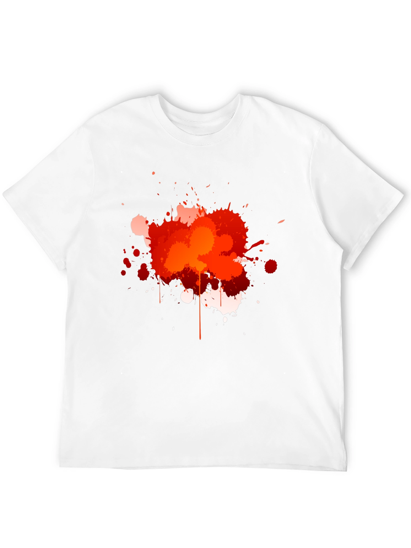 Abstract Paint Splatter Graphic T-Shirt