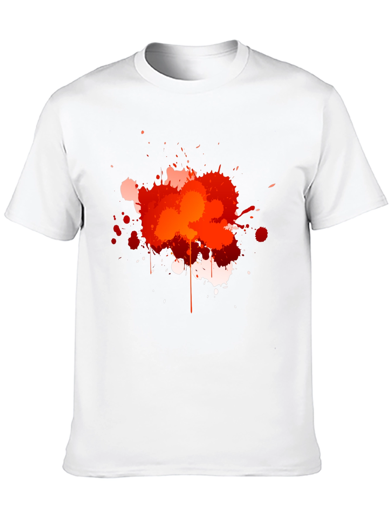 Abstract Paint Splatter Graphic T-Shirt
