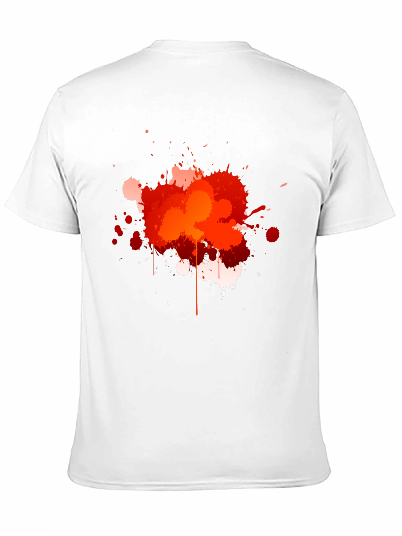 Abstract Paint Splatter Graphic T-Shirt