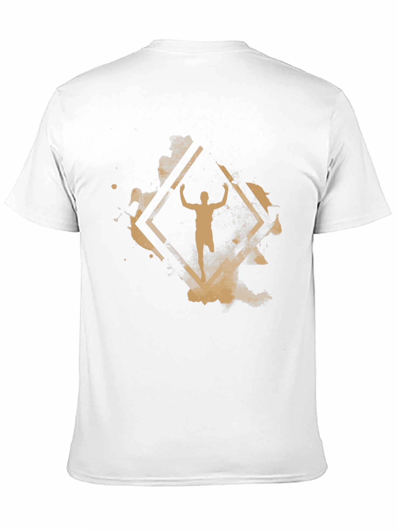 Abstract Athlete Graphic Black T-Shirt