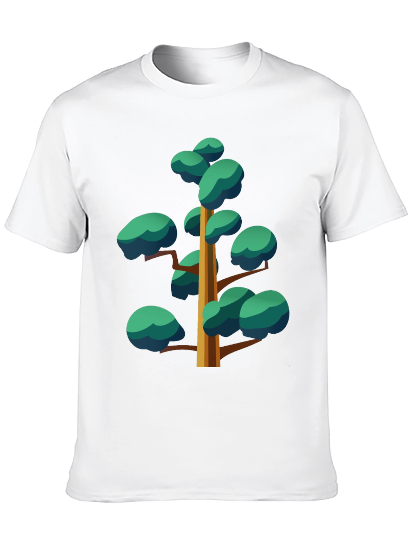 Cartoon Tree Graphic Black Tee