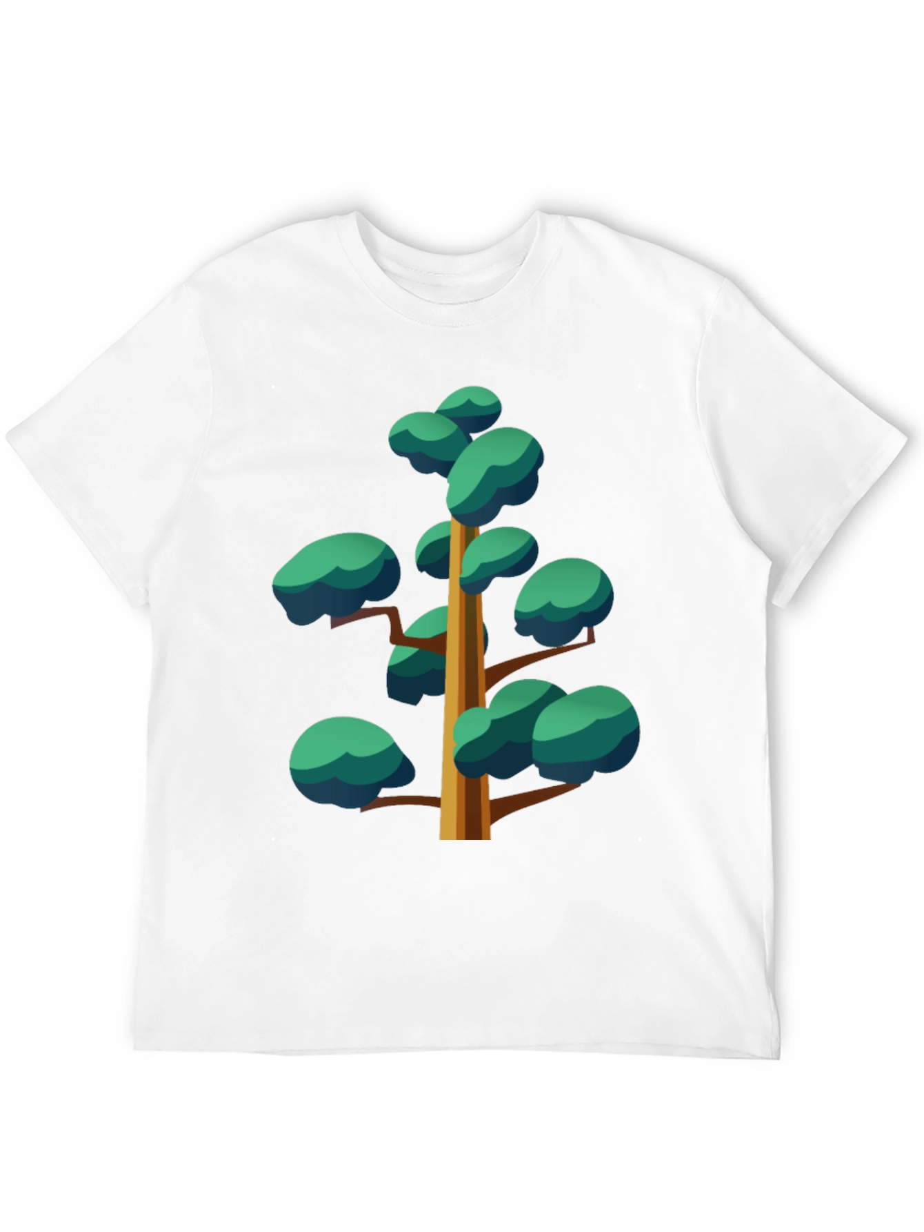 Cartoon Tree Graphic Black Tee
