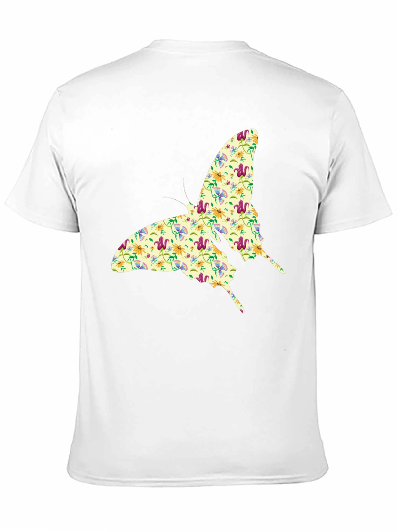 Floral Butterfly Graphic Print T-Shirt