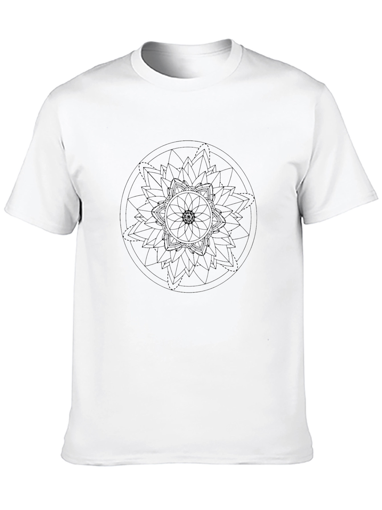 Black Mandala Graphic Tee - Stylish Casual Wear