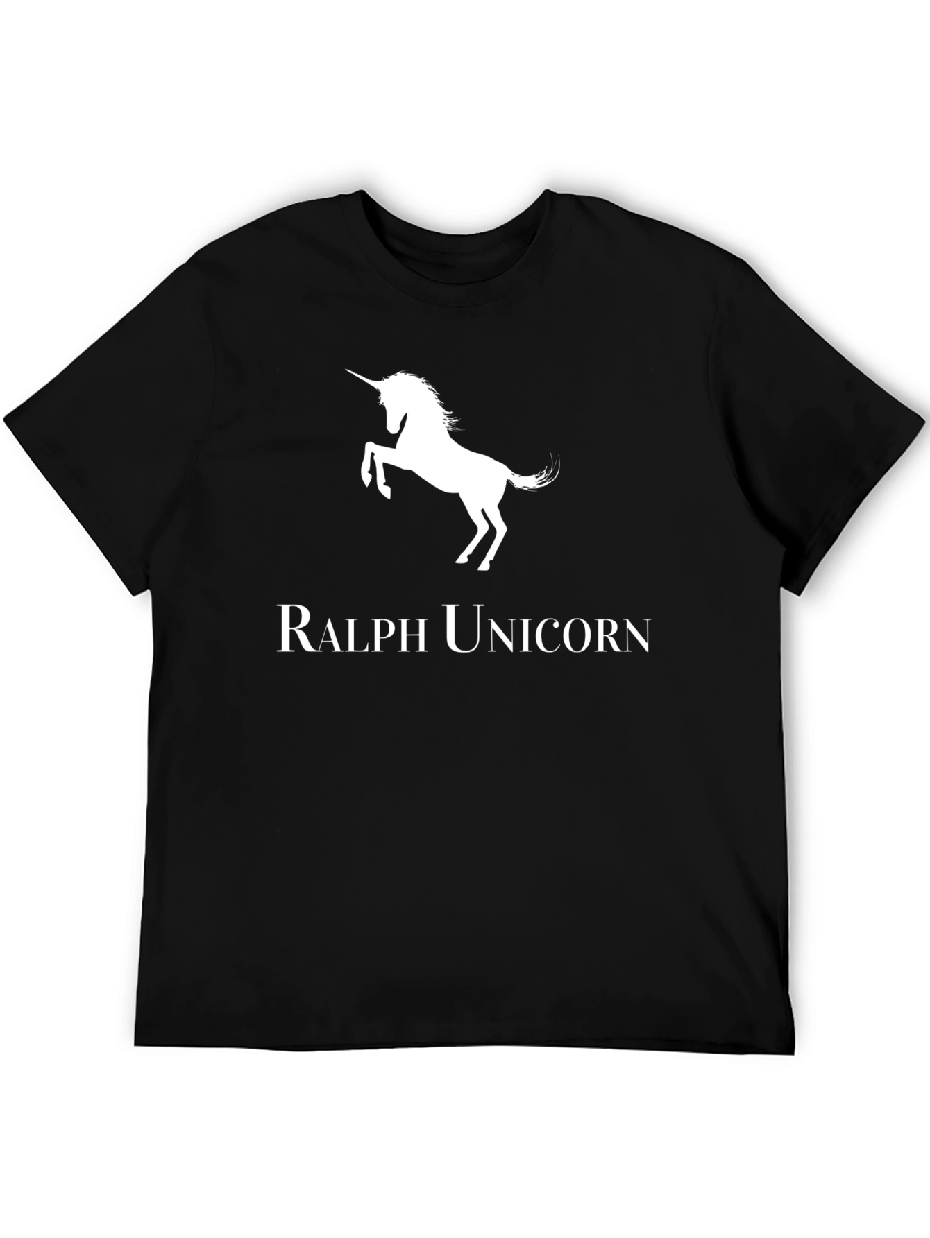 Ralph Unicorn Black Tee