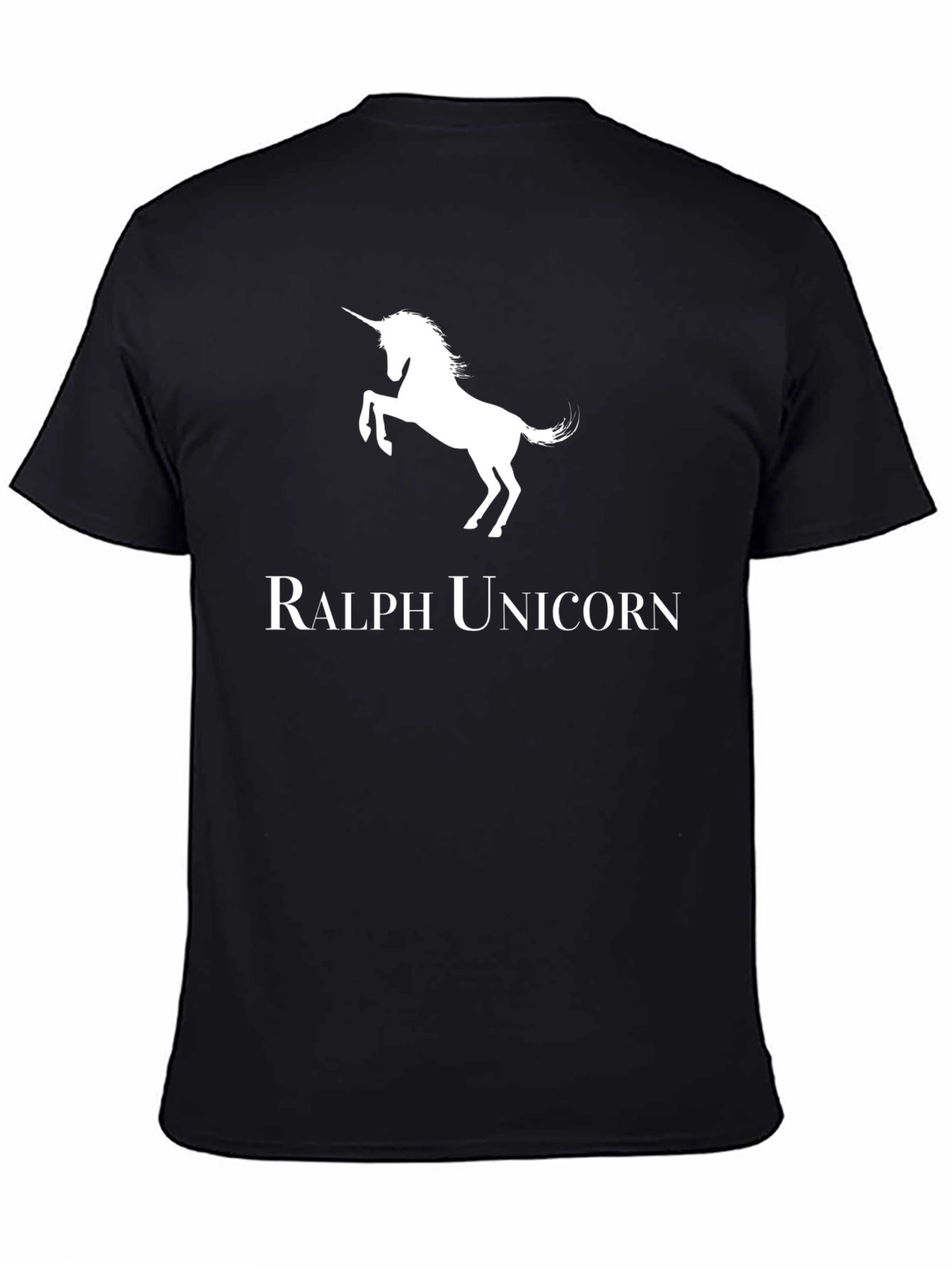 Ralph Unicorn Black Tee