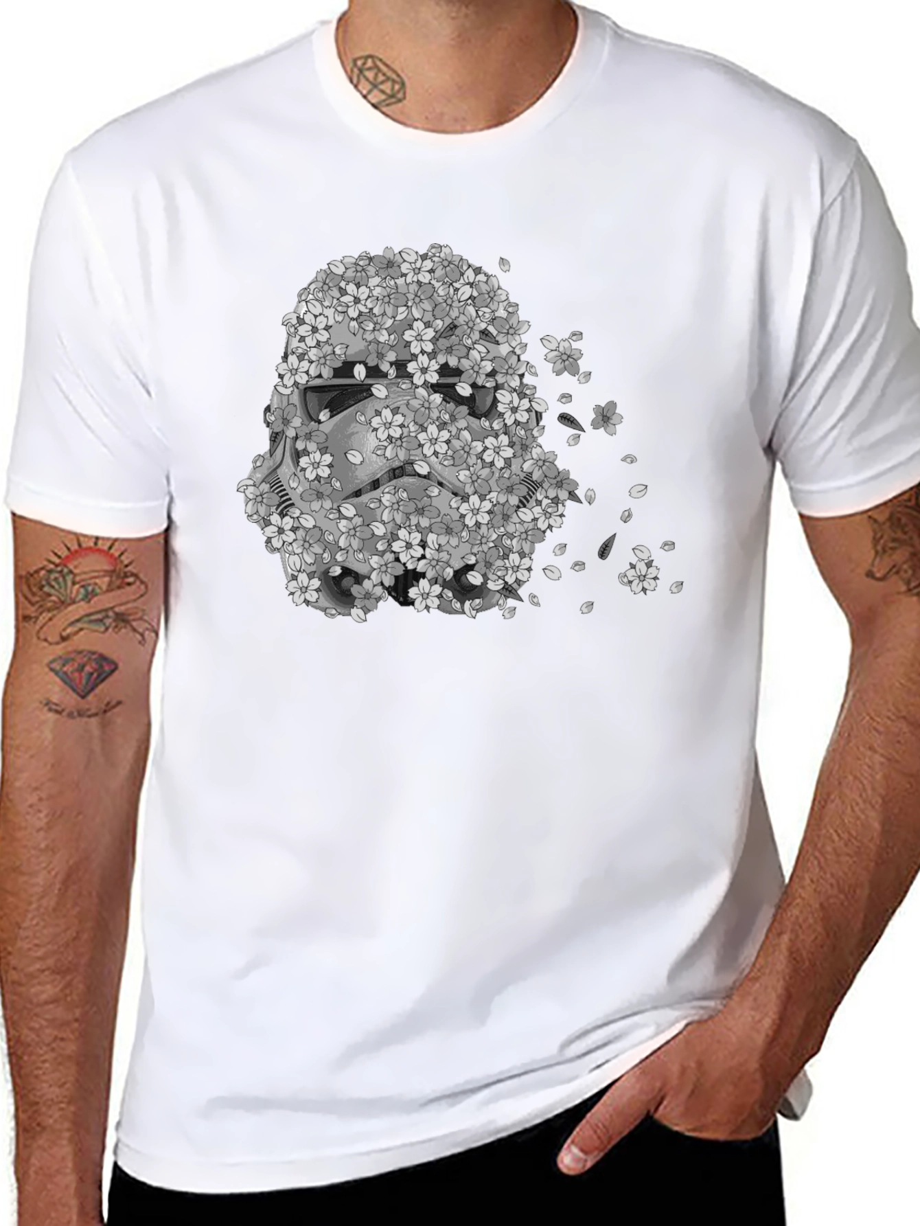 Stormtrooper Cherry Blossom T-Shirt
