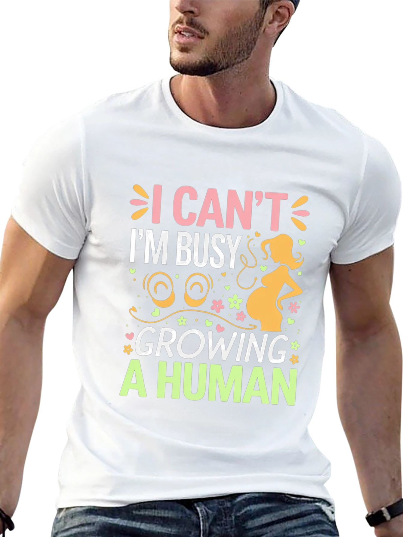 I Cant Im Busy Growing A Human T-Shirt