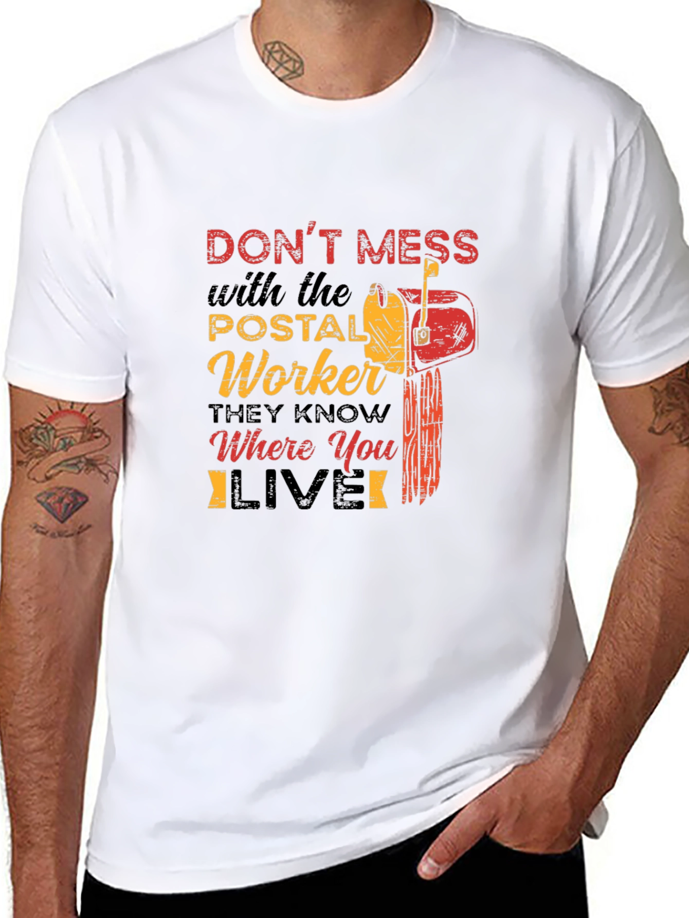 Postal Worker T-Shirt - Dont Mess With Us!