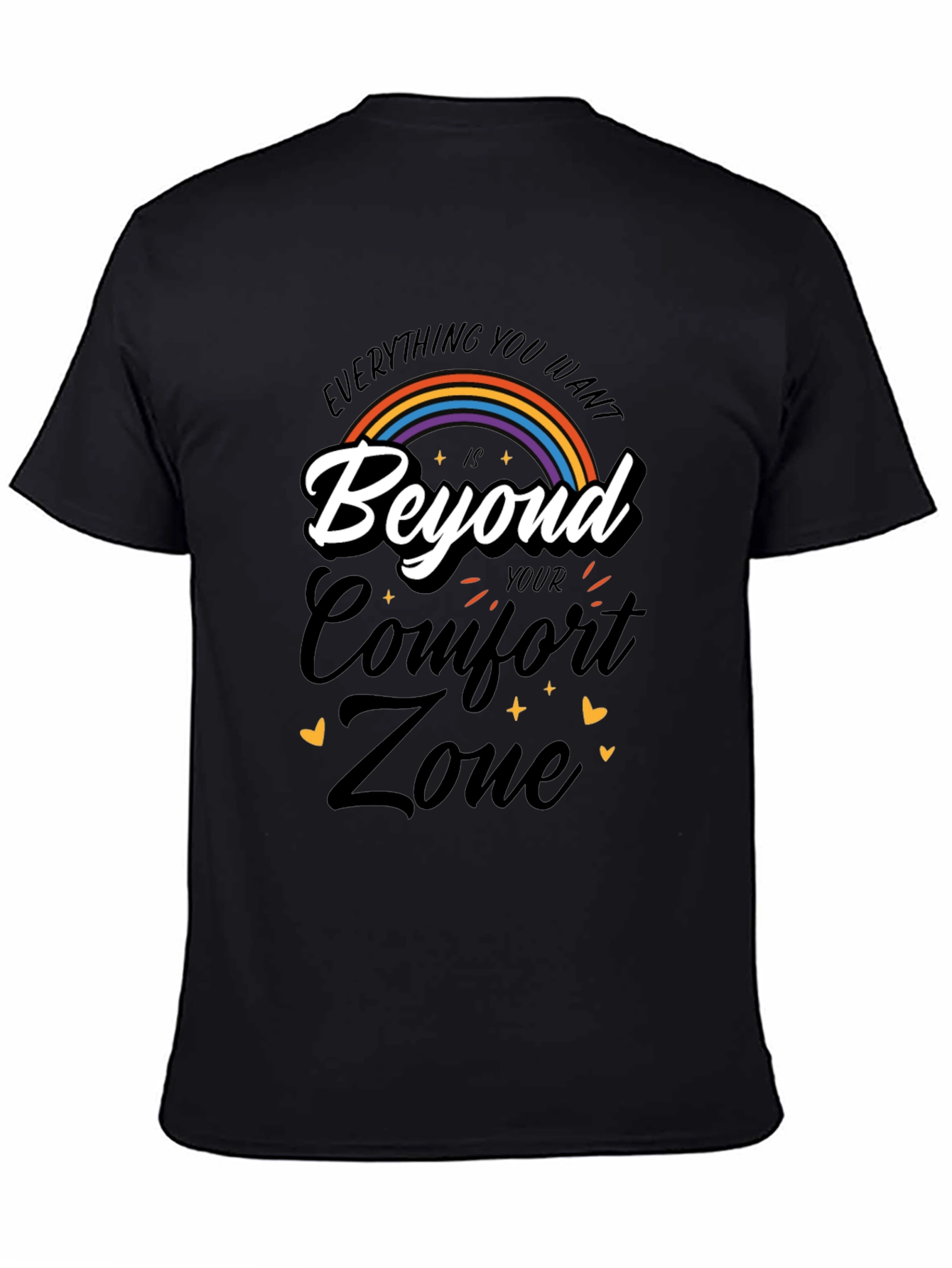 Inspirational Rainbow Comfort Zone T-Shirt