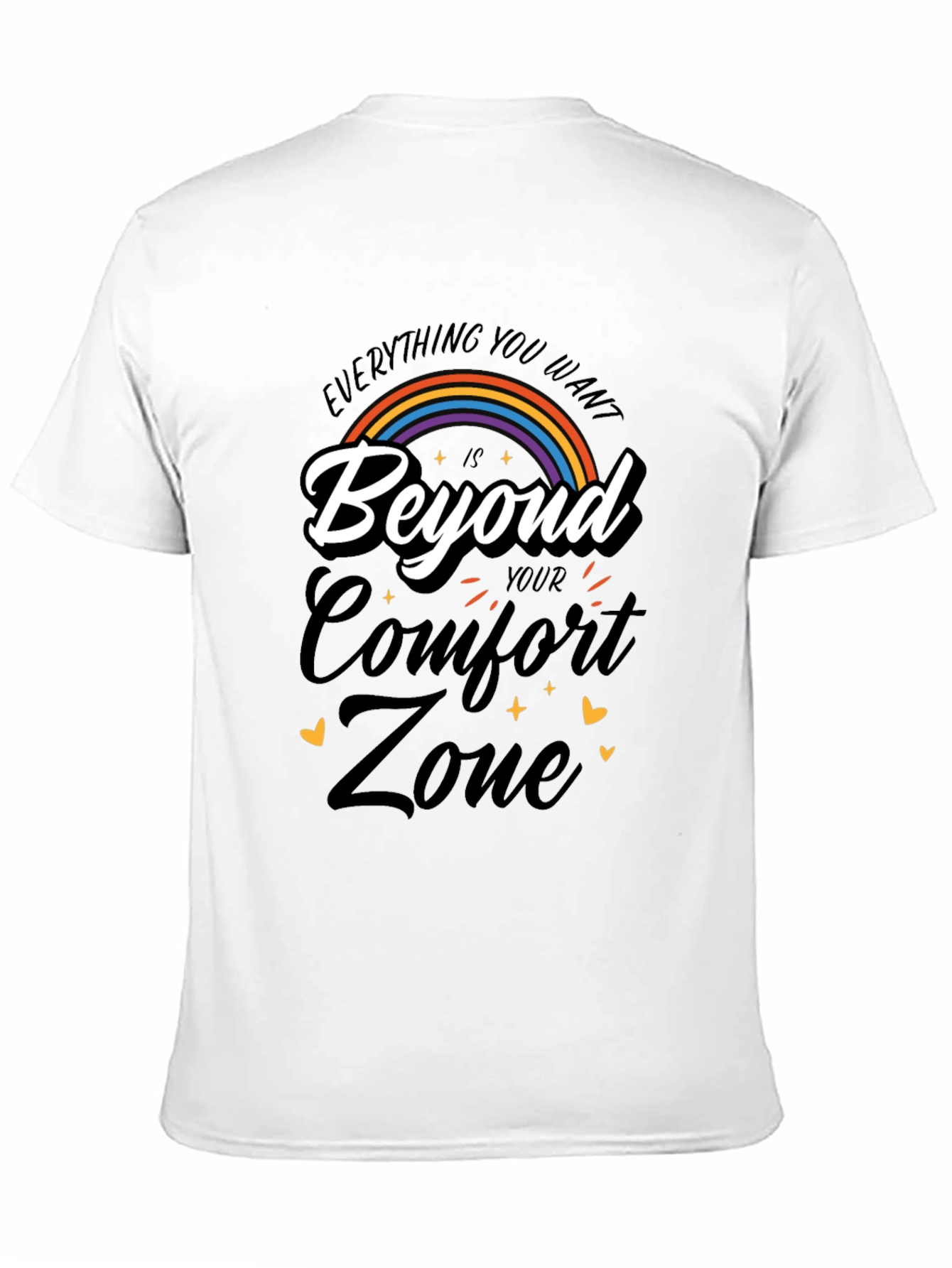 Inspirational Rainbow Comfort Zone T-Shirt