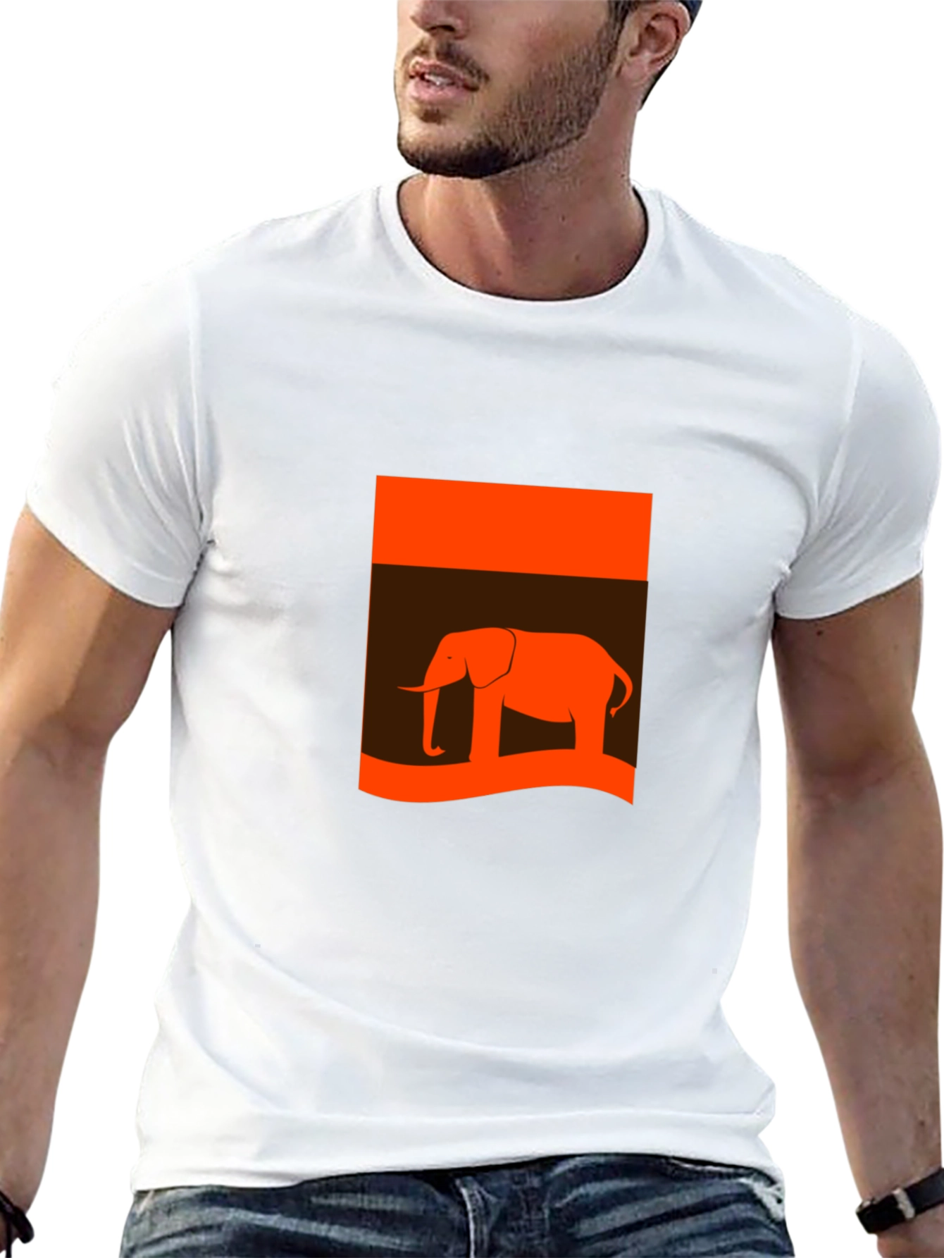 Bold Elephant Graphic Tee - Casual Style