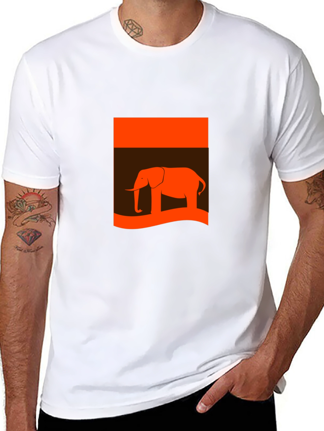 Bold Elephant Graphic Tee - Casual Style