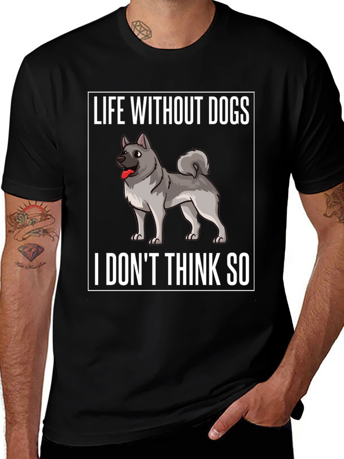 Life Without Dogs Funny Graphic Tee
