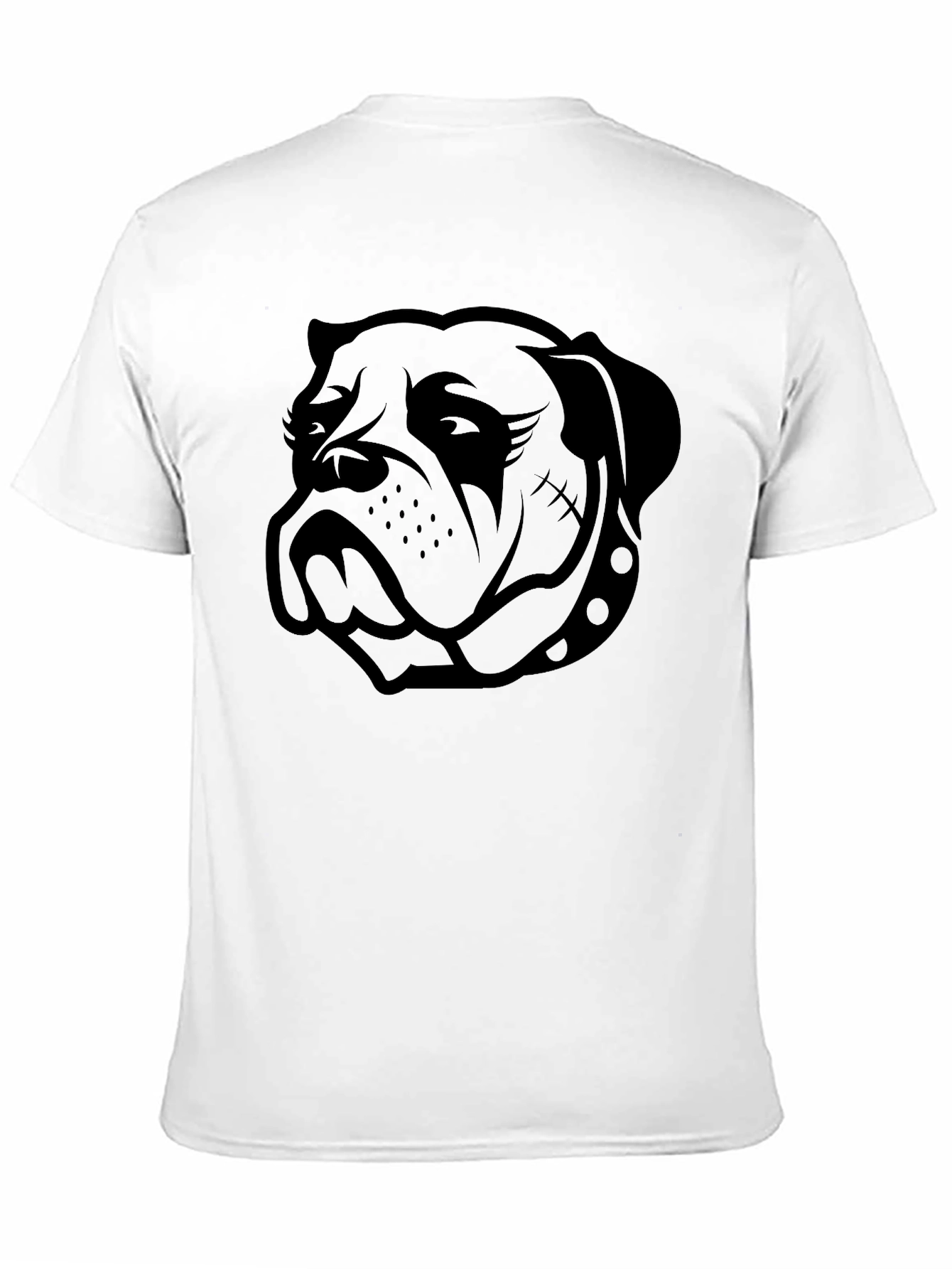 Mens Black Bulldog Graphic Tee