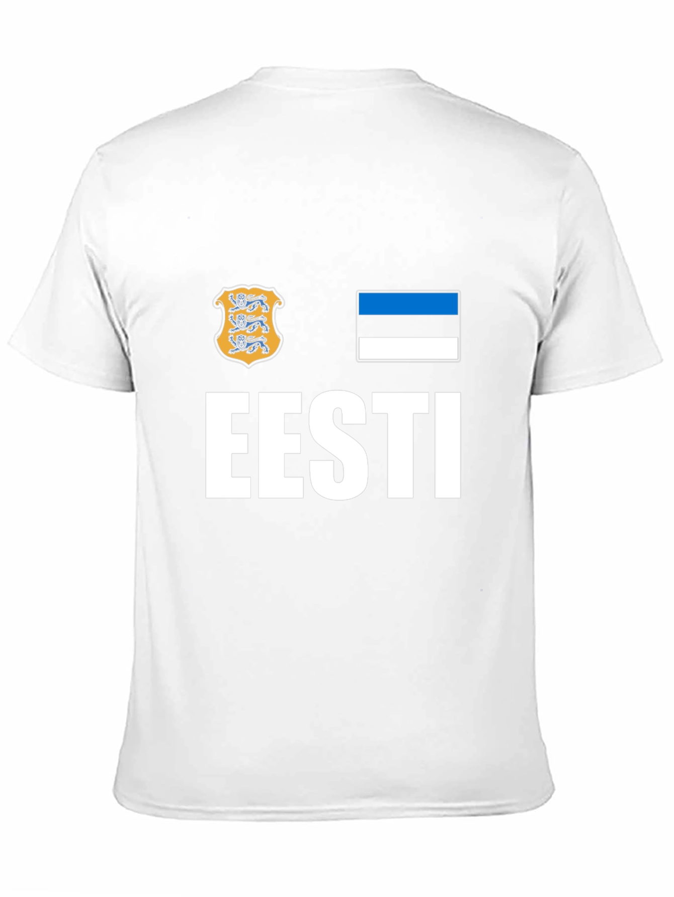 Eesti Pride T-Shirt - Black Cotton Estonia Flag Tee