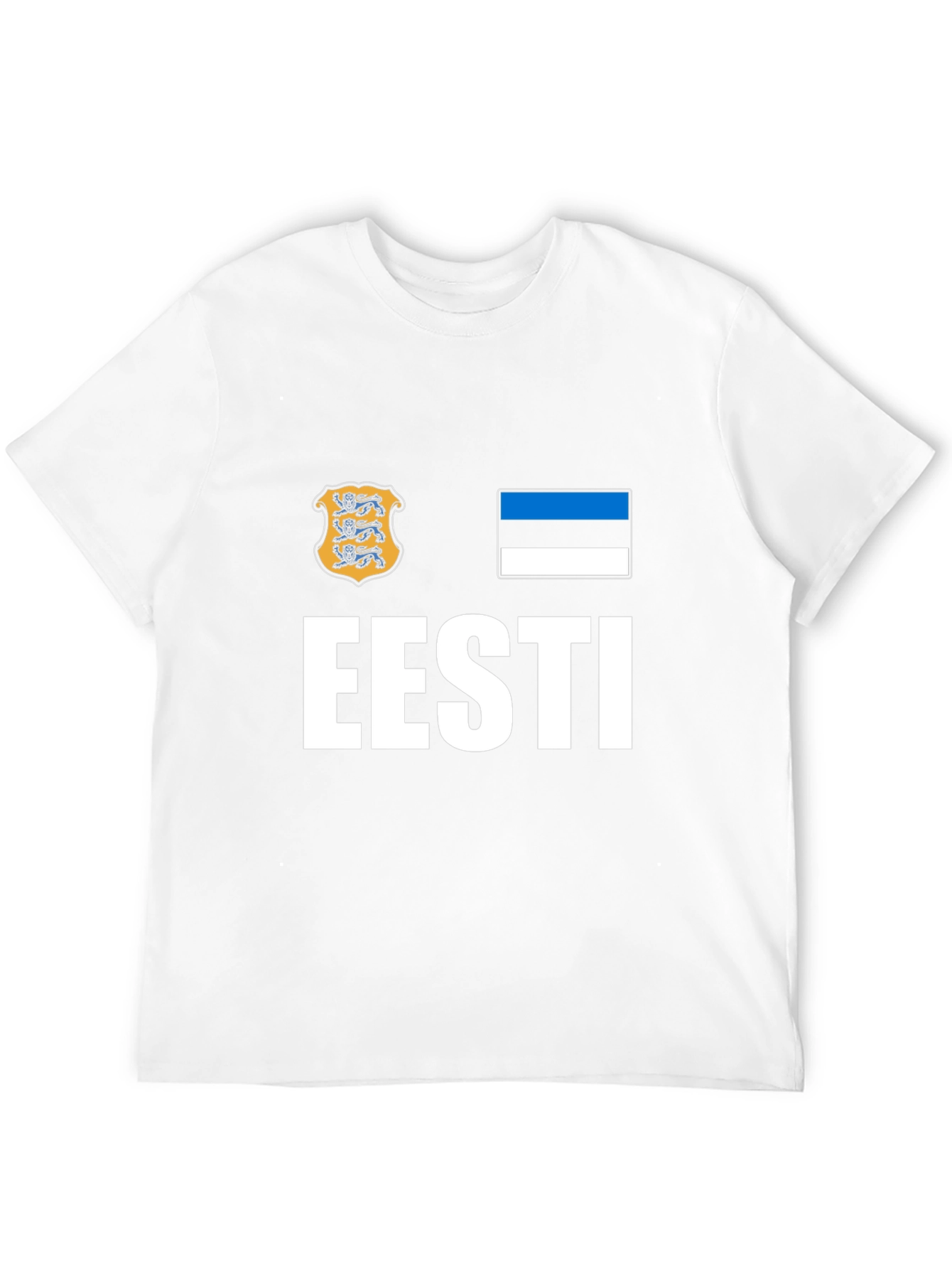 Eesti Pride T-Shirt - Black Cotton Estonia Flag Tee