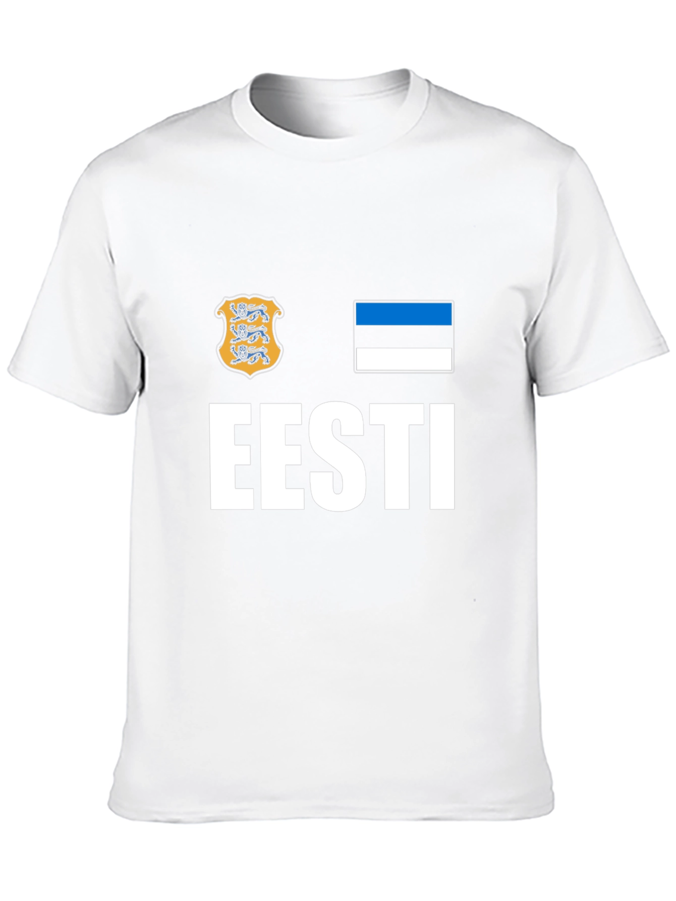 Eesti Pride T-Shirt - Black Cotton Estonia Flag Tee