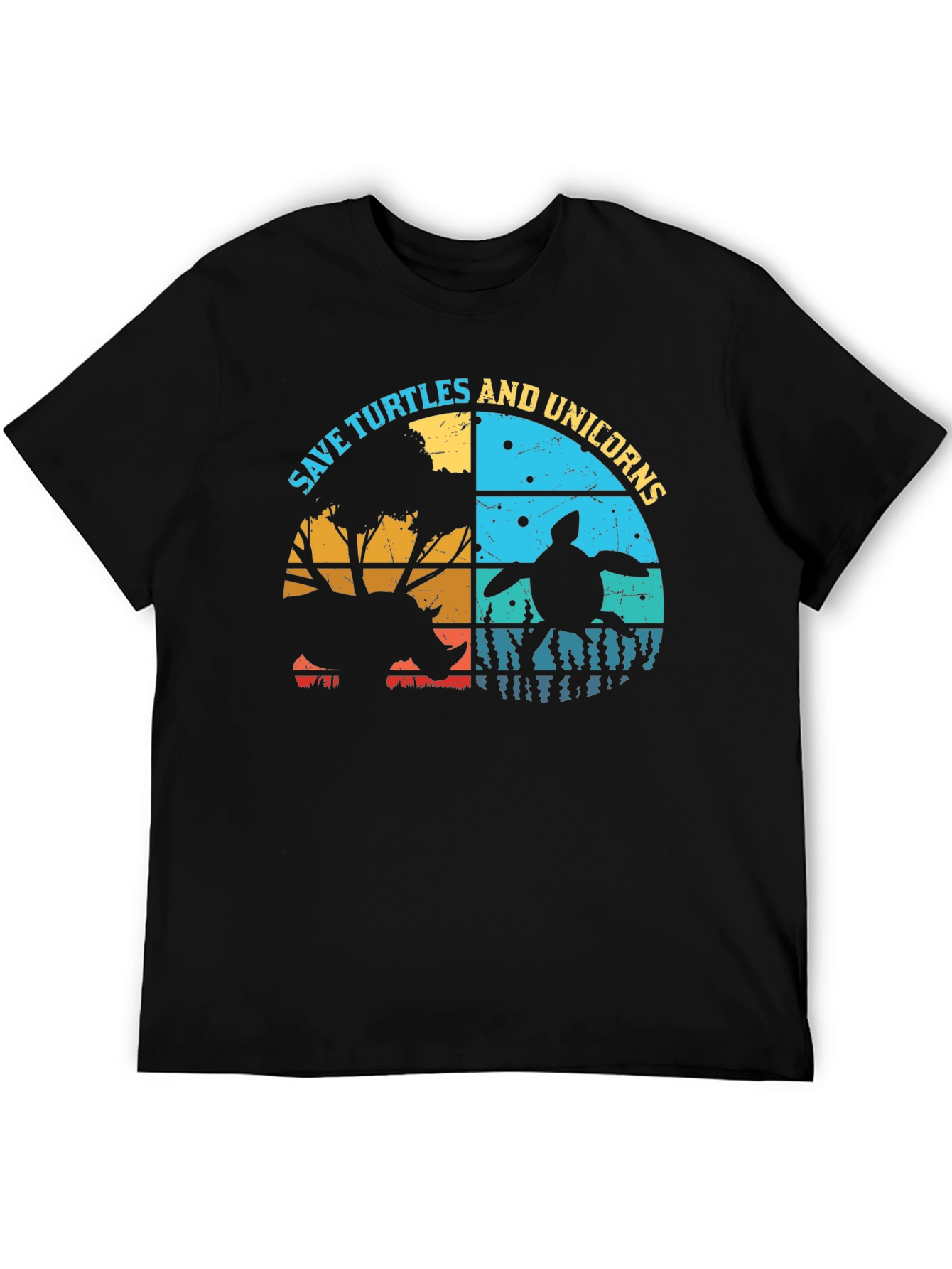 Save Turtles & Unicorns Graphic T-Shirt