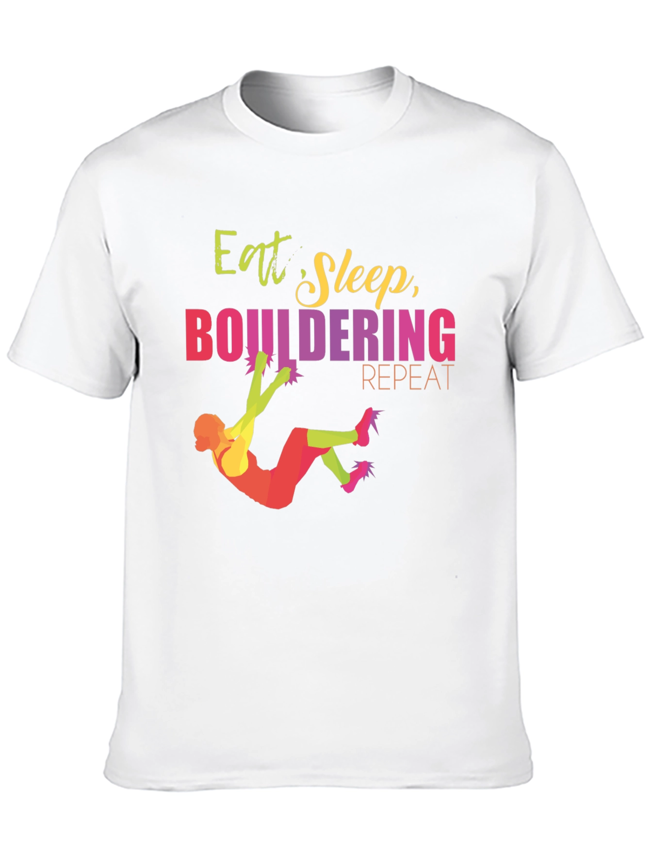 Eat Sleep Bouldering T-Shirt - Climbing Apparel