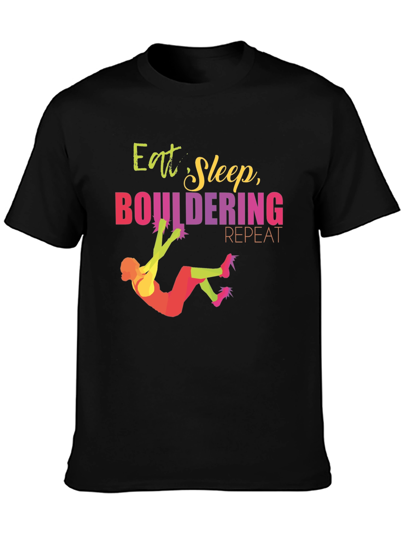 Eat Sleep Bouldering T-Shirt - Climbing Apparel