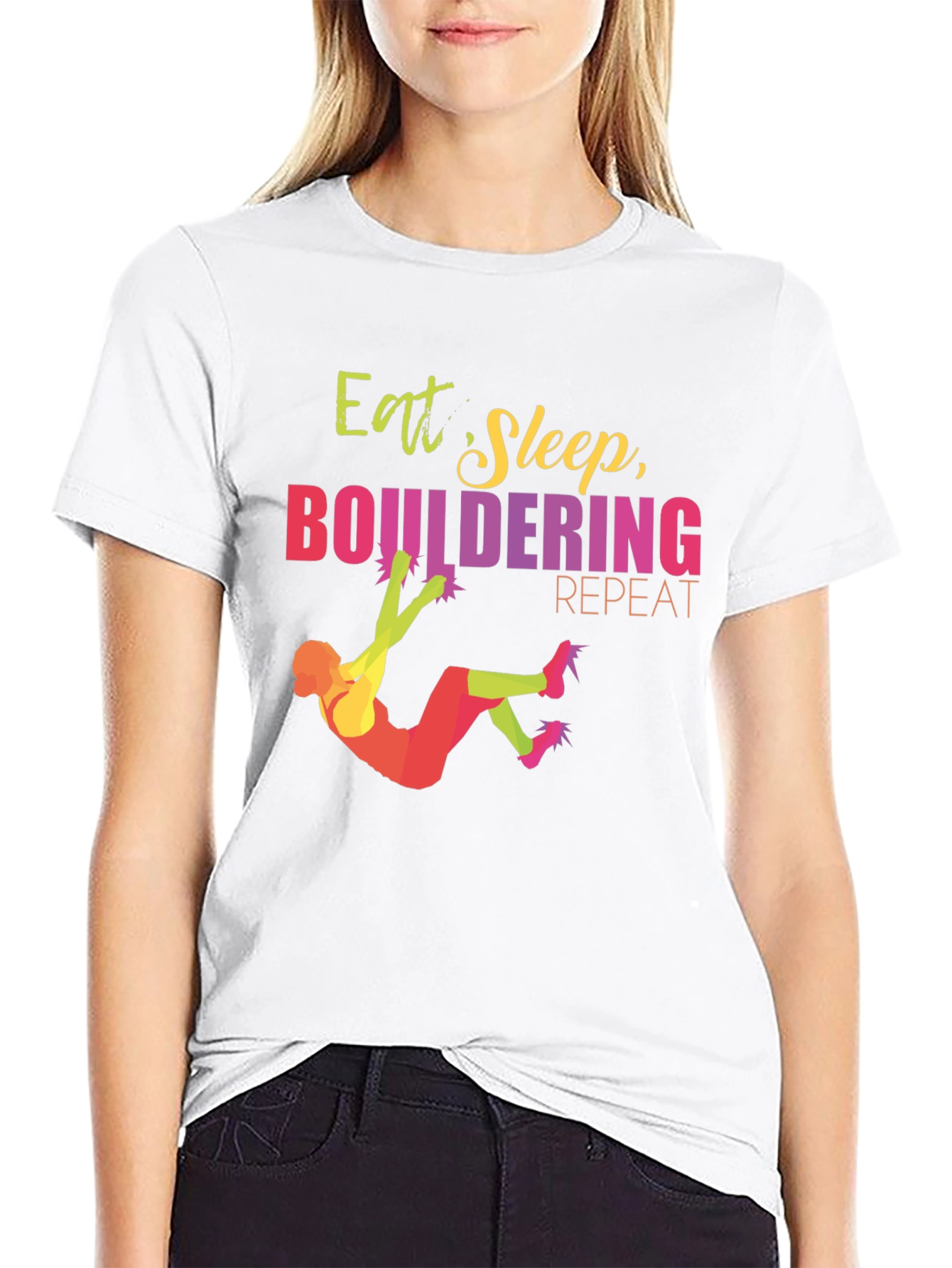 Eat Sleep Bouldering T-Shirt - Climbing Apparel