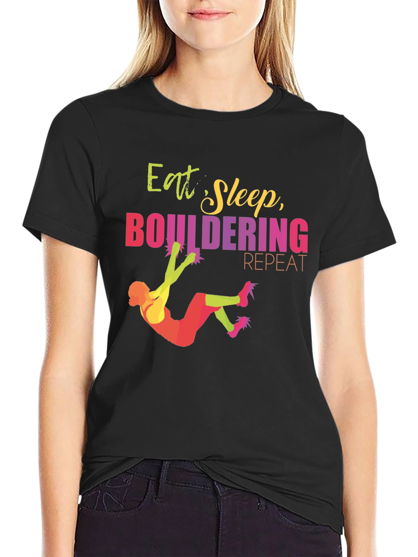 Eat Sleep Bouldering T-Shirt - Climbing Apparel