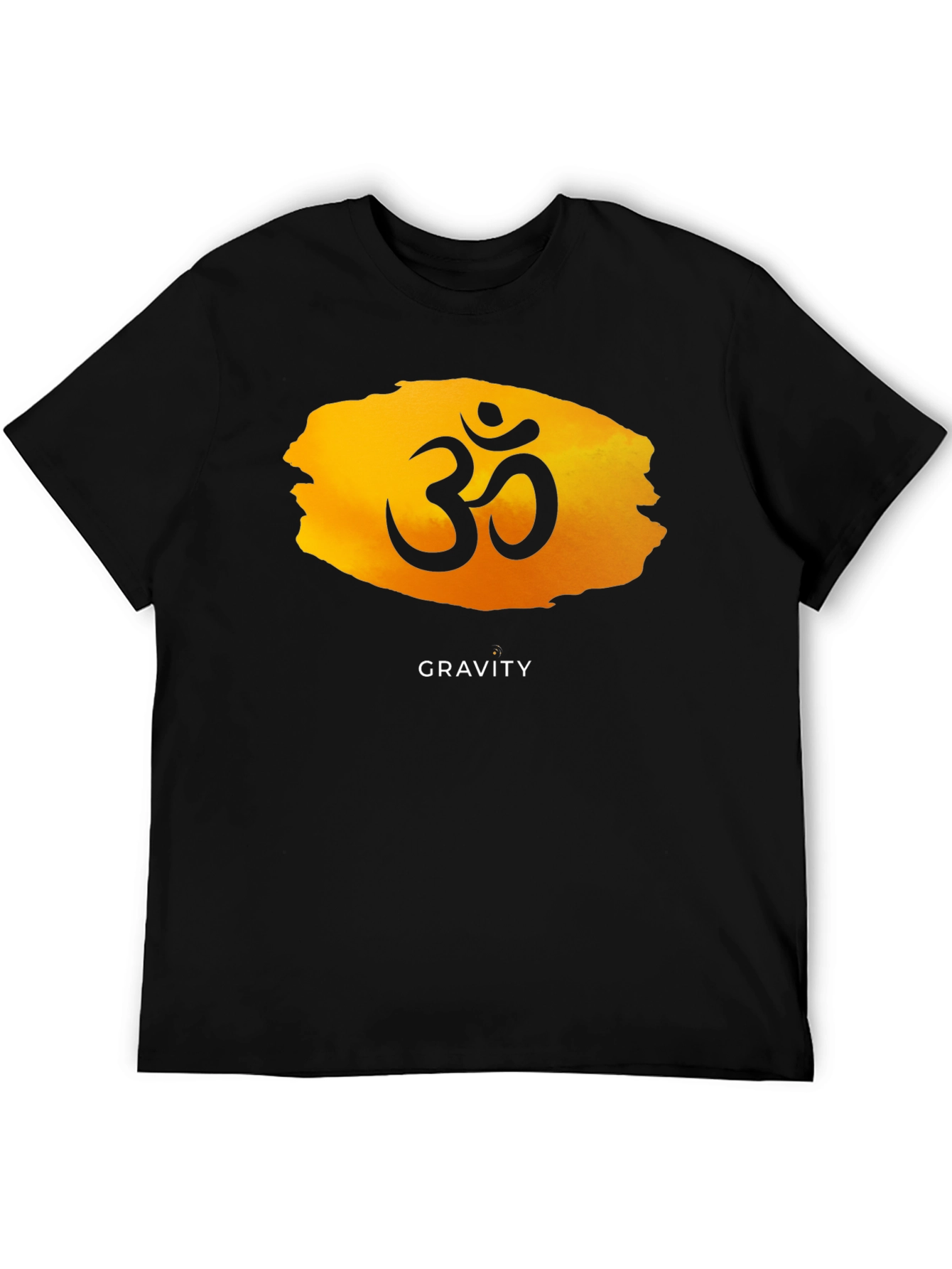 Om Symbol Gravity Graphic Tee - Unisex Black T-Shirt
