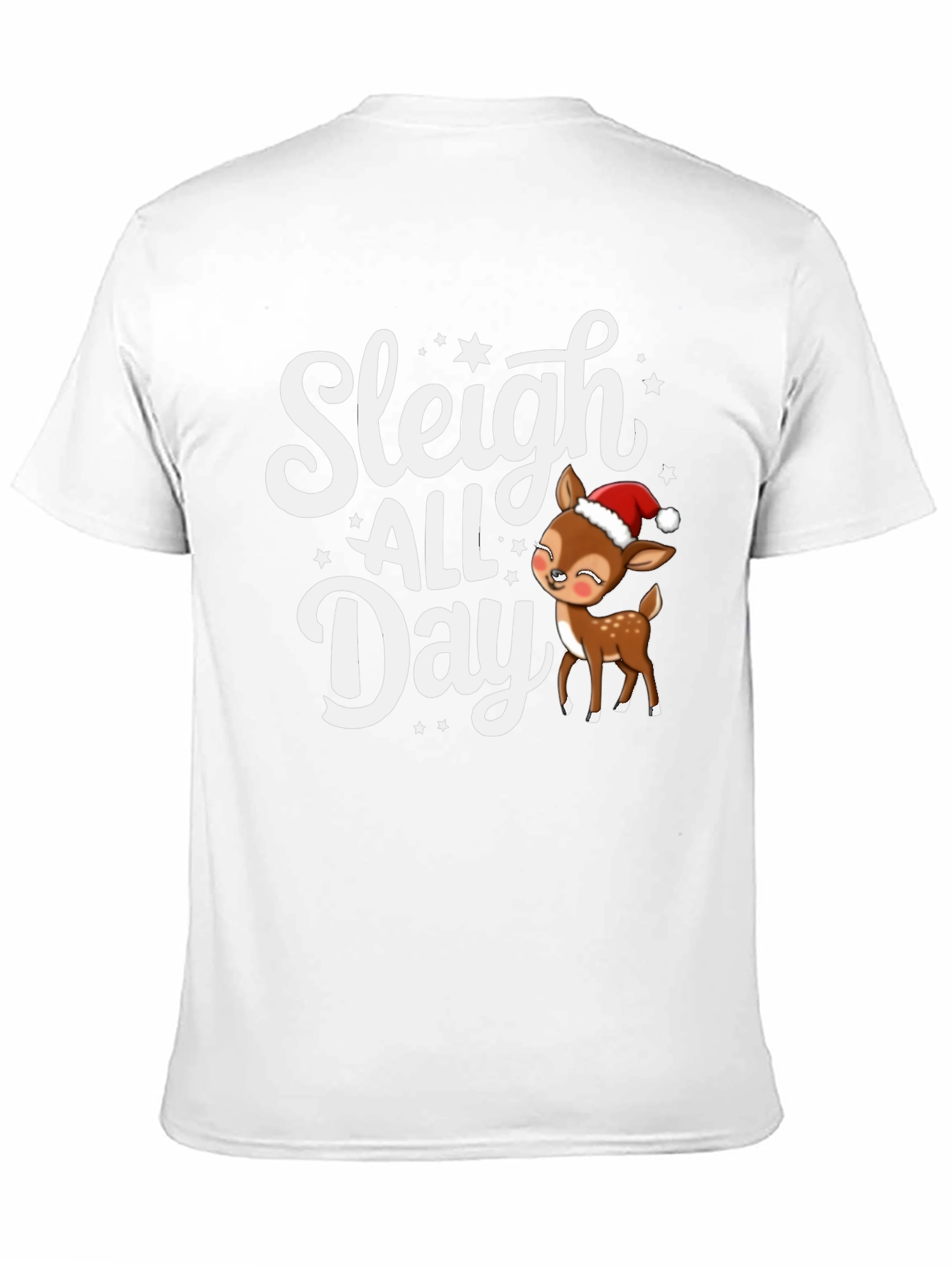 Sleigh All Day Christmas Deer T-Shirt