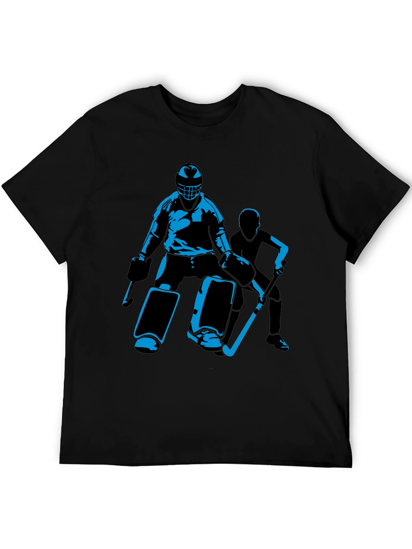 Hockey Player Graphic Black T-Shirt