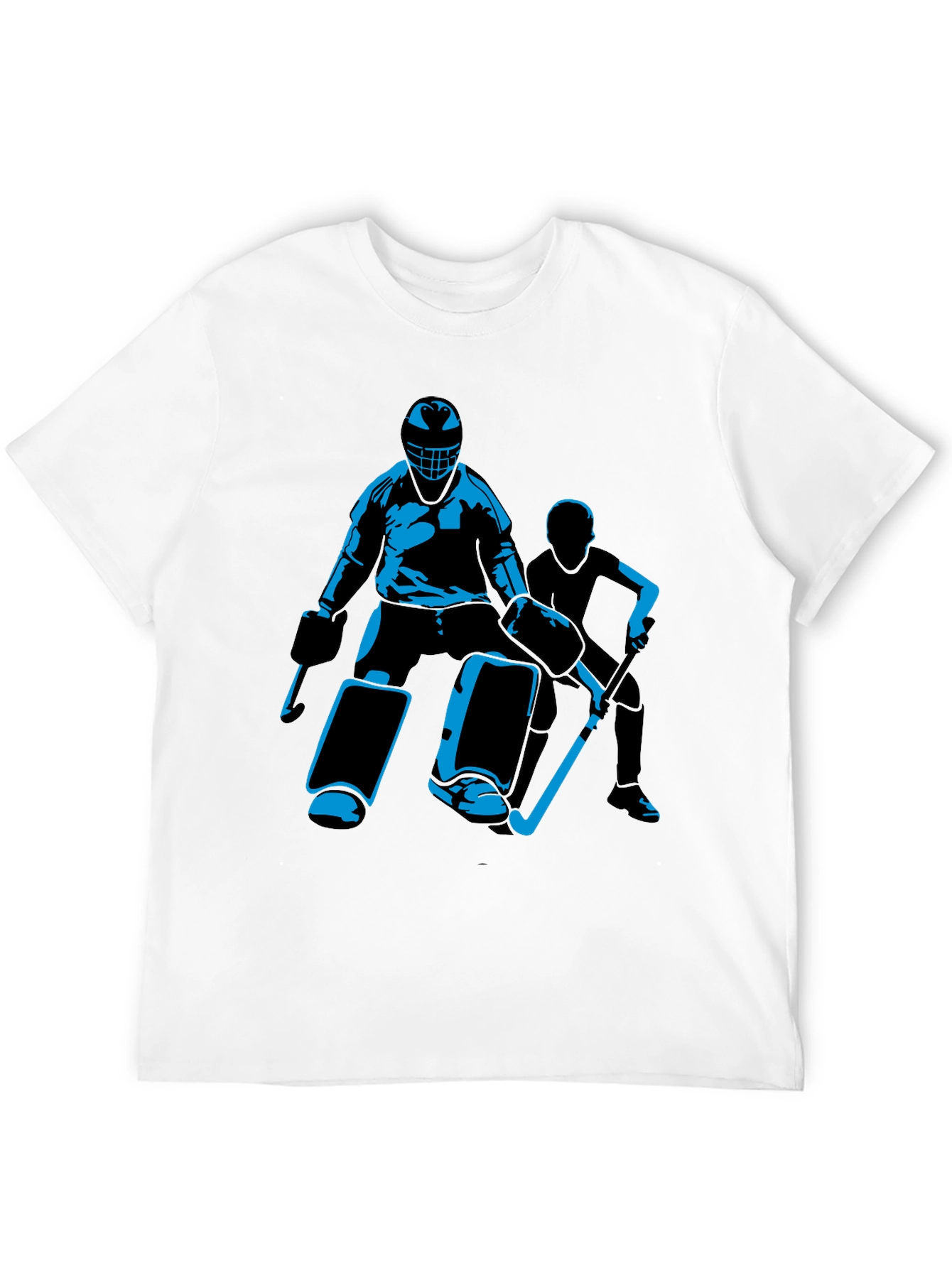 Hockey Player Graphic Black T-Shirt