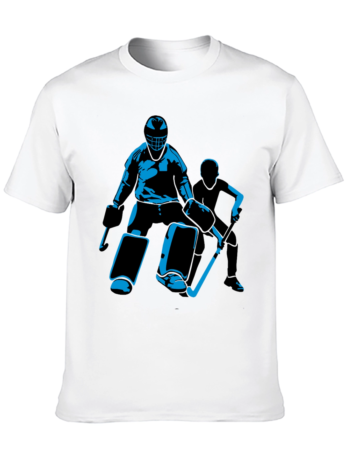 Hockey Player Graphic Black T-Shirt