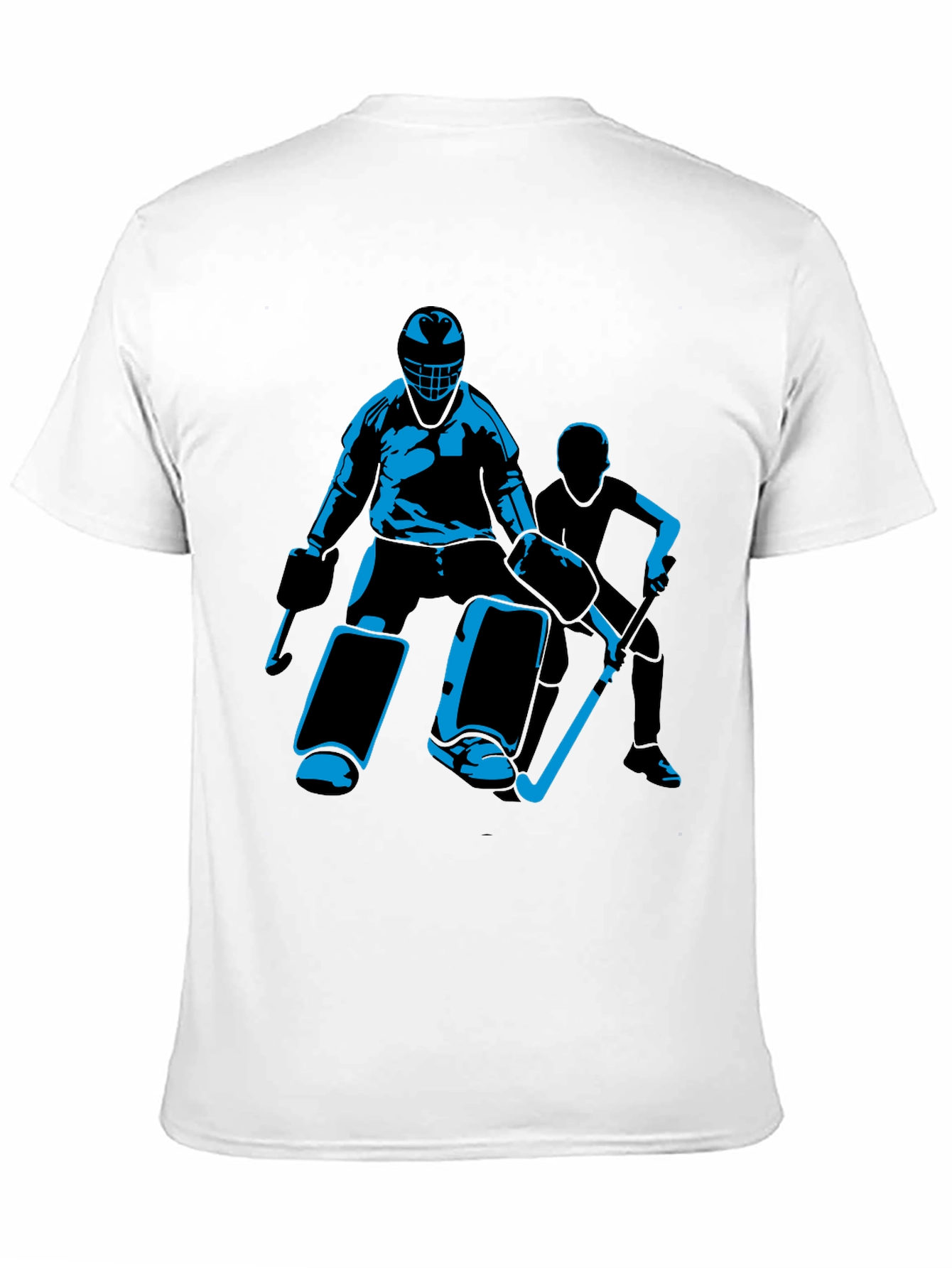 Hockey Player Graphic Black T-Shirt