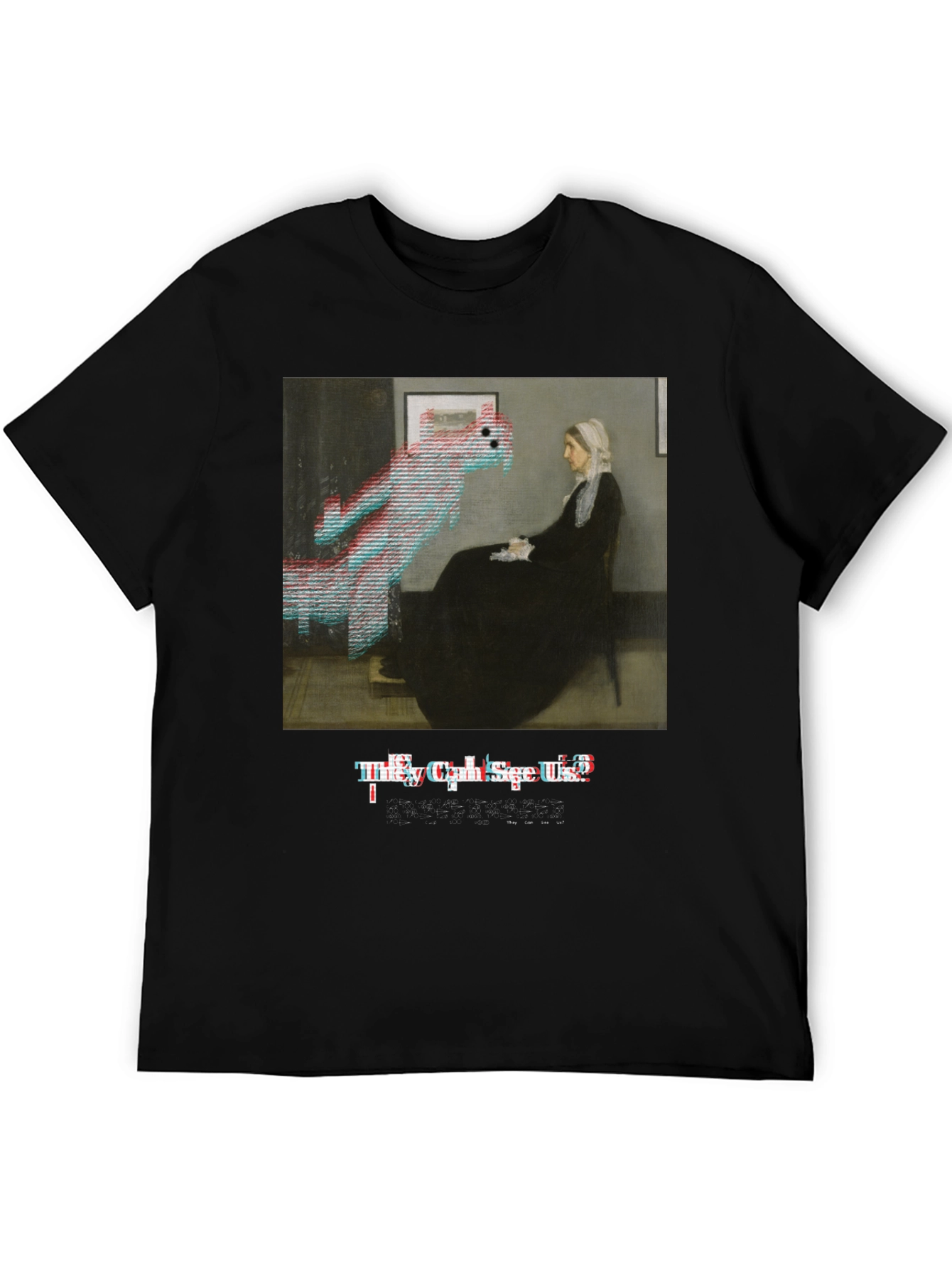Glitch Art T-Shirt - They Cant See Us! Design