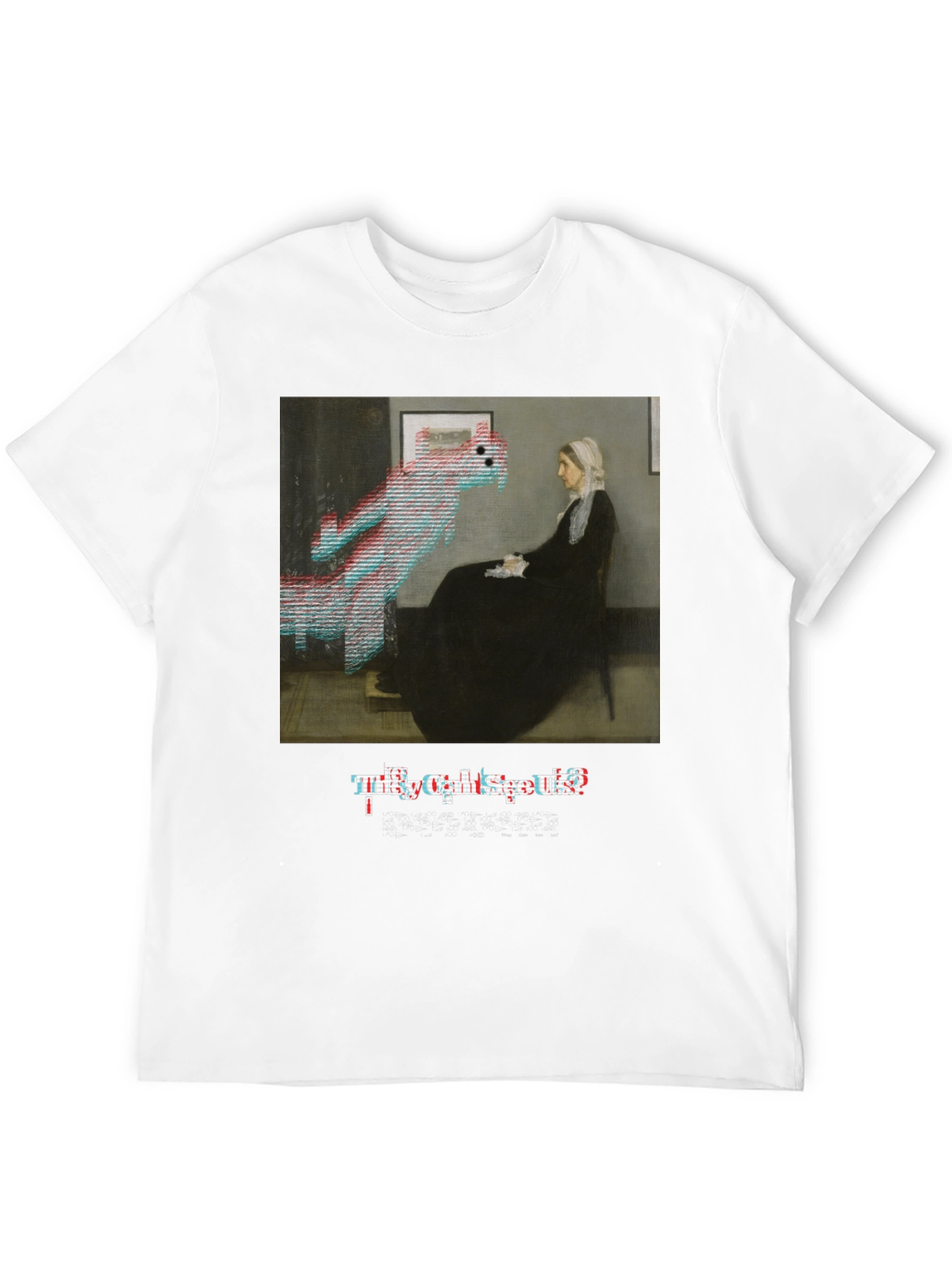 Glitch Art T-Shirt - They Cant See Us! Design